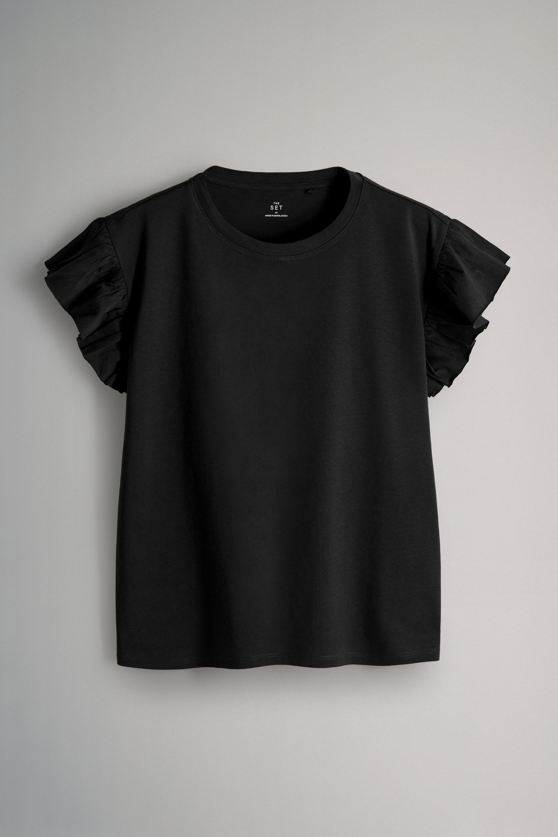 The Set T-Shirt The Set T-Shirt mit Rüschenärmeln, 4er-Pack (4-tlg) günstig online kaufen