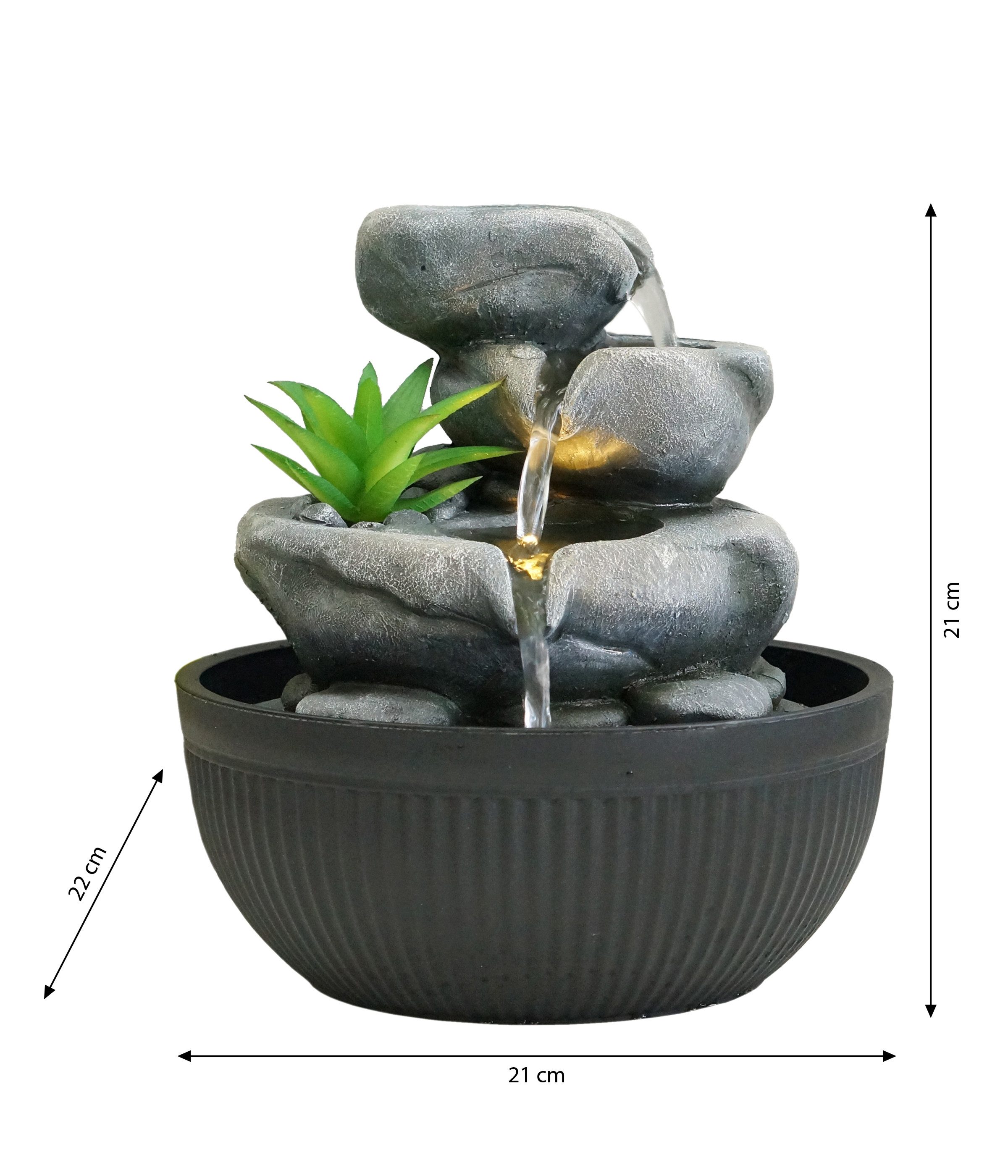 Dehner Zimmerbrunnen Lono, ca. 21 cm, günstig online kaufen