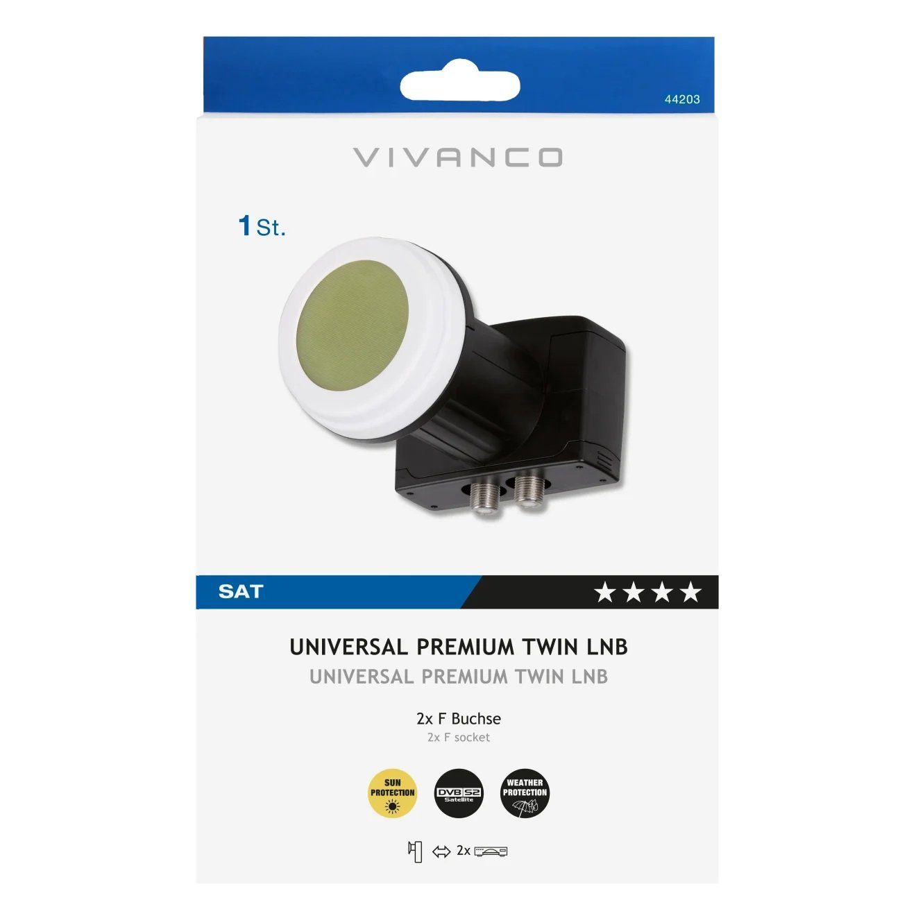 Vivanco Universal-Single-LNB (Multi-Switch, HDTV, einfache Instalation) sehr