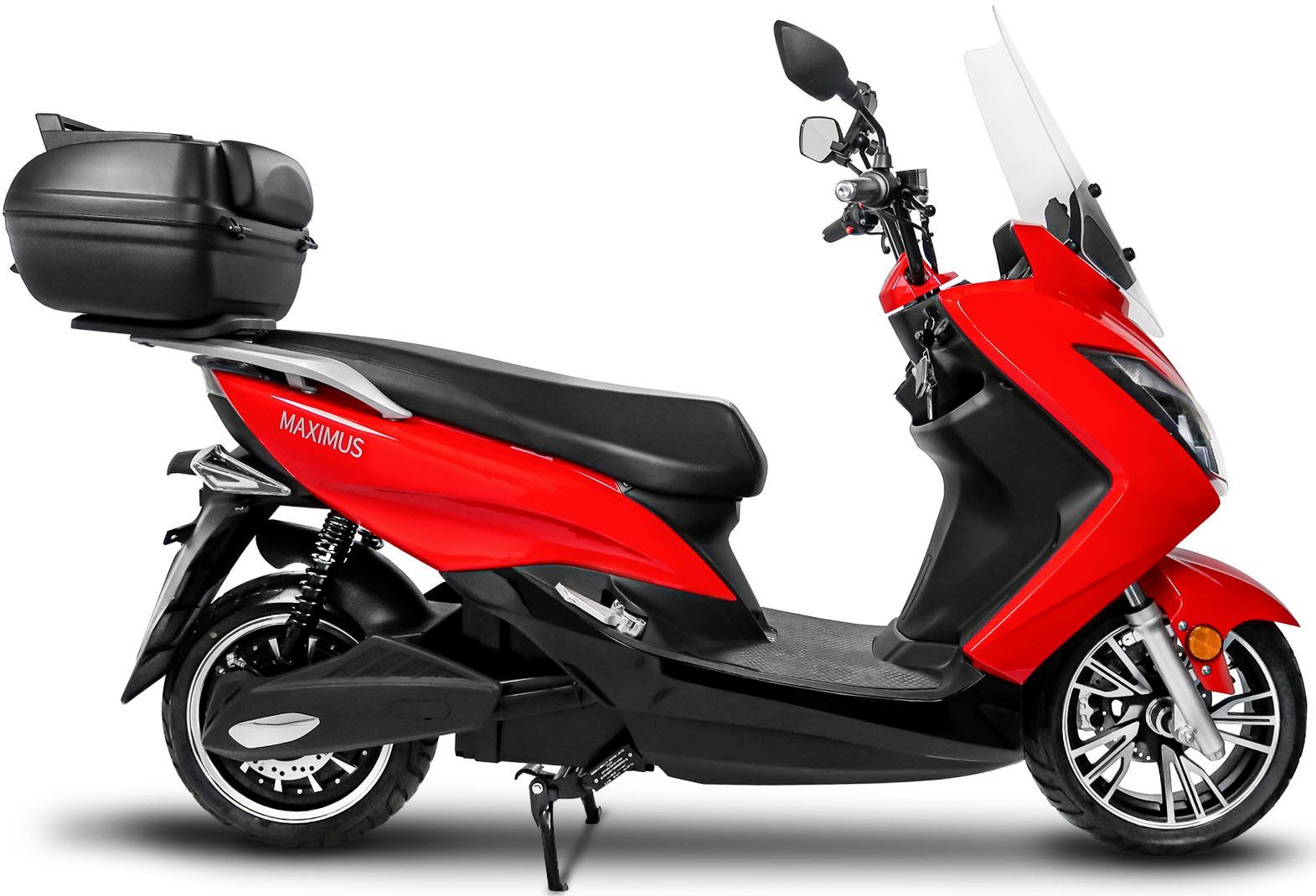 Rolektro E-Motorroller Maximus MX2-45, 1 Akku, 3000 W, 45 km/h, bis zu 84 km Reichweite, mit integr. Alarmanlage