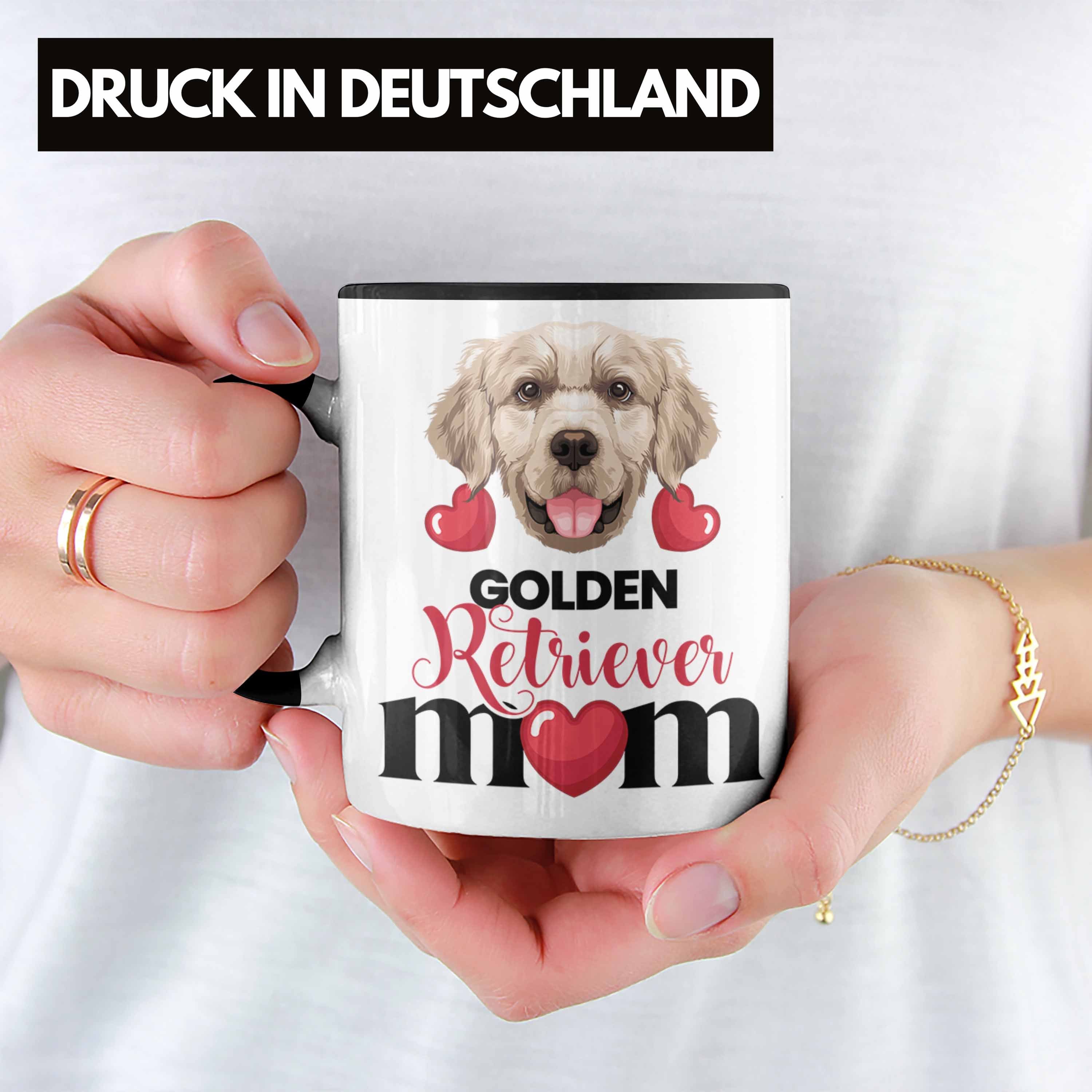 Trendation Tasse Golden Retriever Geschenk Spruch Besitzer Lustiger Mom Schwarz Mama Tasse Gesc