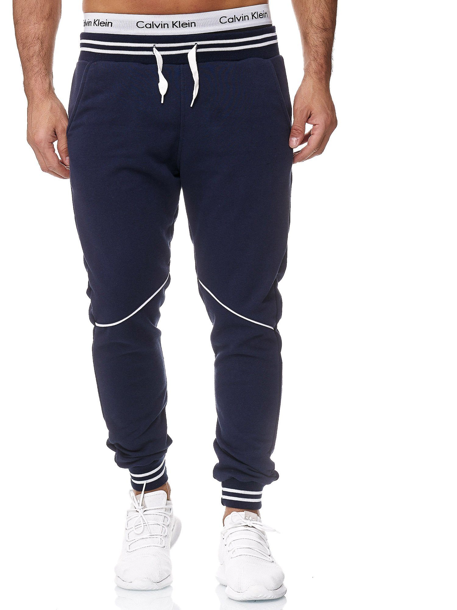 OneRedox Fitness 1316C Freizeit Sweatpants, Navy Casual 1-tlg) (Sporthose Jogginghose Trainingshose