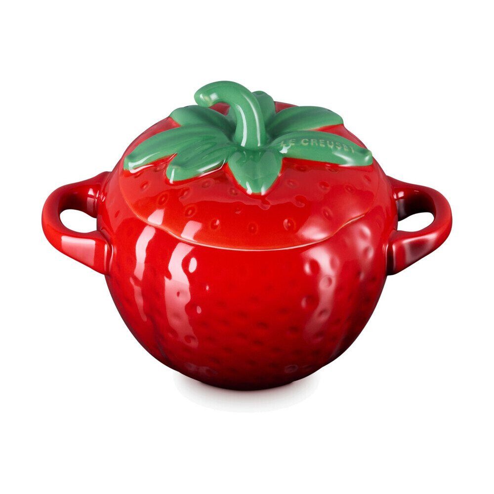 LE CREUSET Bräter Mini-Cocotte 0,57 l Erdbeere, Steinzeug, Mini-Cocotte, 0,57 l, Steinzeug, rot
