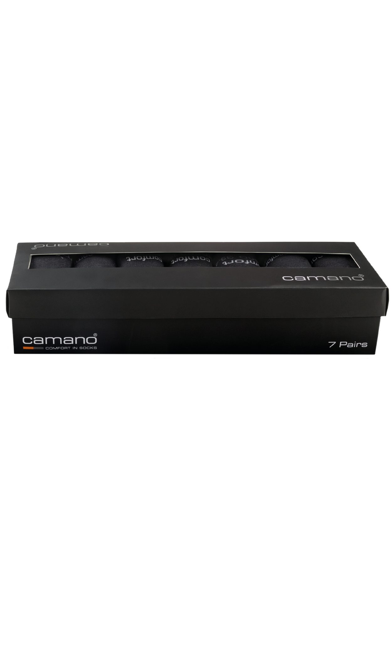 Camano Socken comfort (7 Paar) in langer Form, mit Geschenkbox