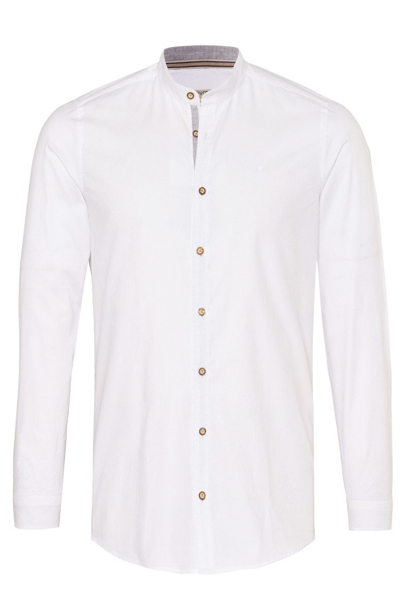 Hatico Trachtenhemd Trachtenhemd - FRANCO II - weiß