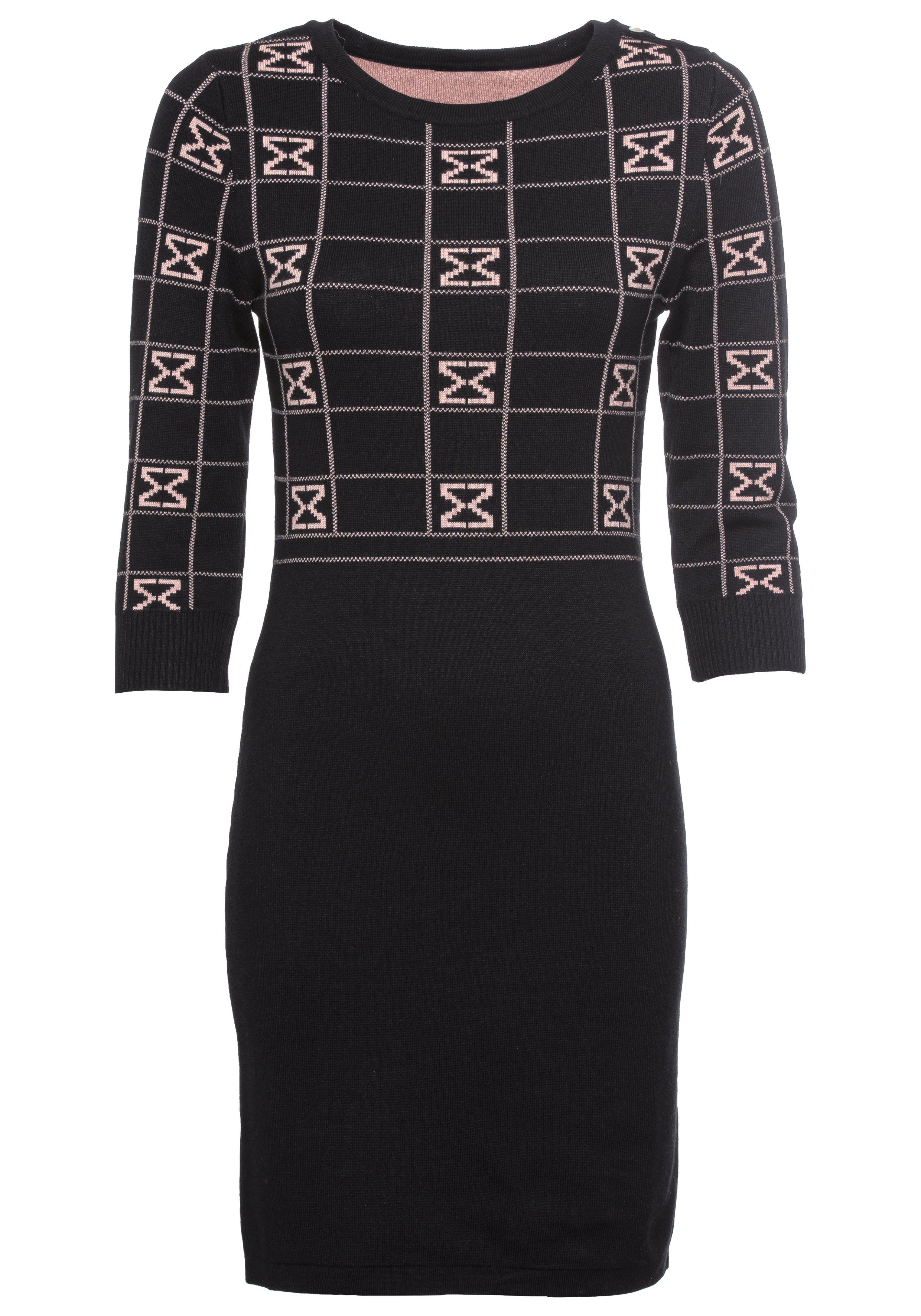 Melrose Strickkleid in femininer Mini-Länge mit Jacquard Muster