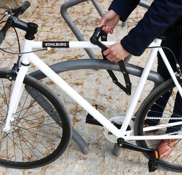 KOHLBURG Faltschloss Sicherheits-Fahrradschloss 89cm für E-Bike & Fahrrad mit Halterung, aus gehärtetem Spezialstahl mit höchster Sicherheitsstufe