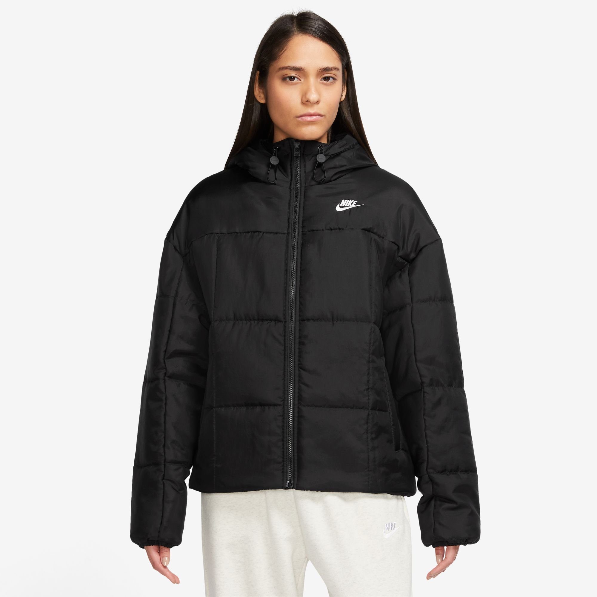 [Zum SALE-Preis angeboten] NSW W Outdoorjacke PUFFER Nike ESSTL THRMR CLSC Sportswear BLACK/WHITE