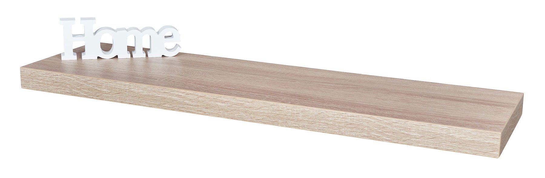 Levandeo® Wandregal, Wandboard Bobby 80cm Sonoma Eiche Wandregal Regal Boar günstig online kaufen