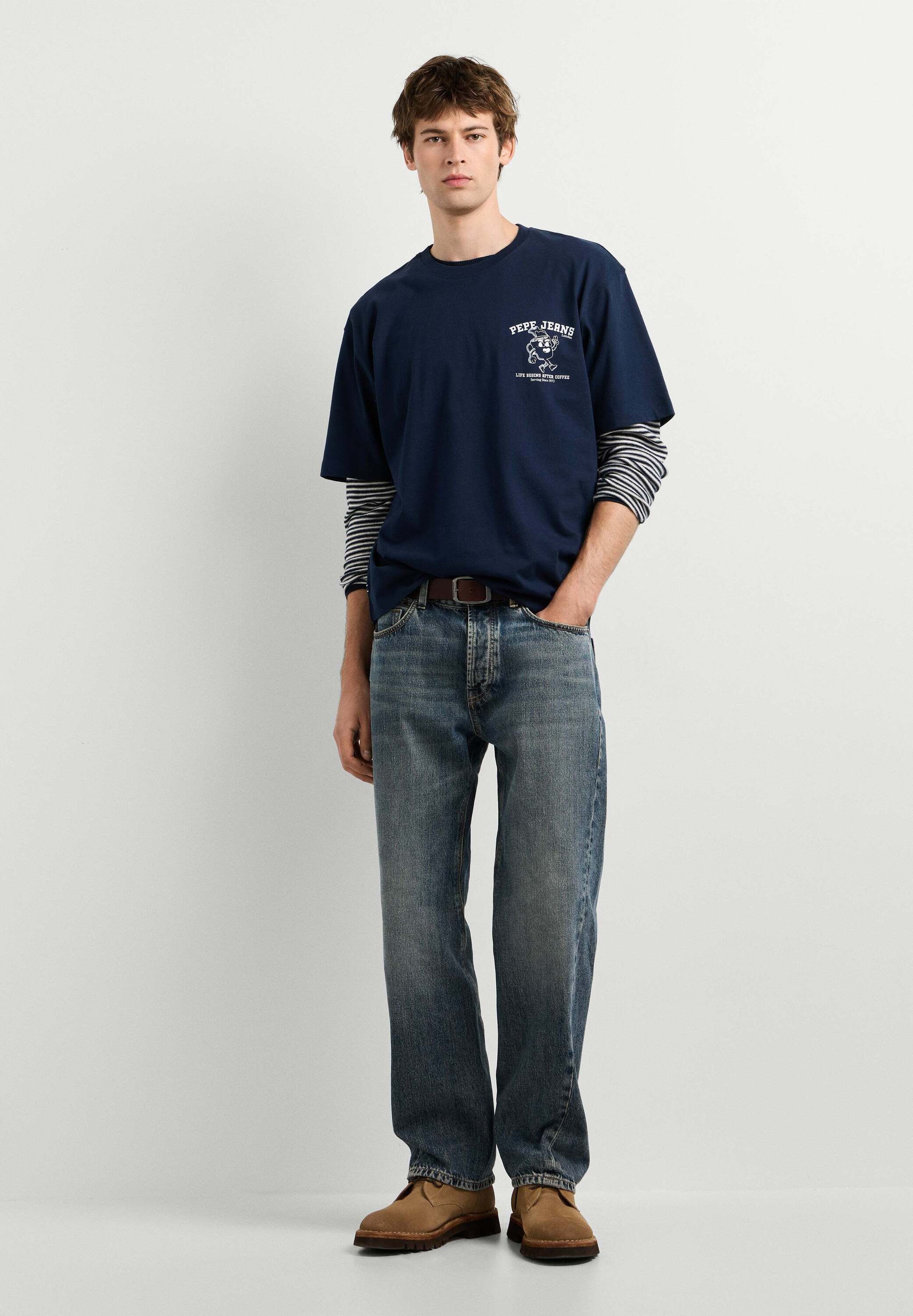 Pepe Jeans Print-Shirt print t-shirt COFFEET TEE