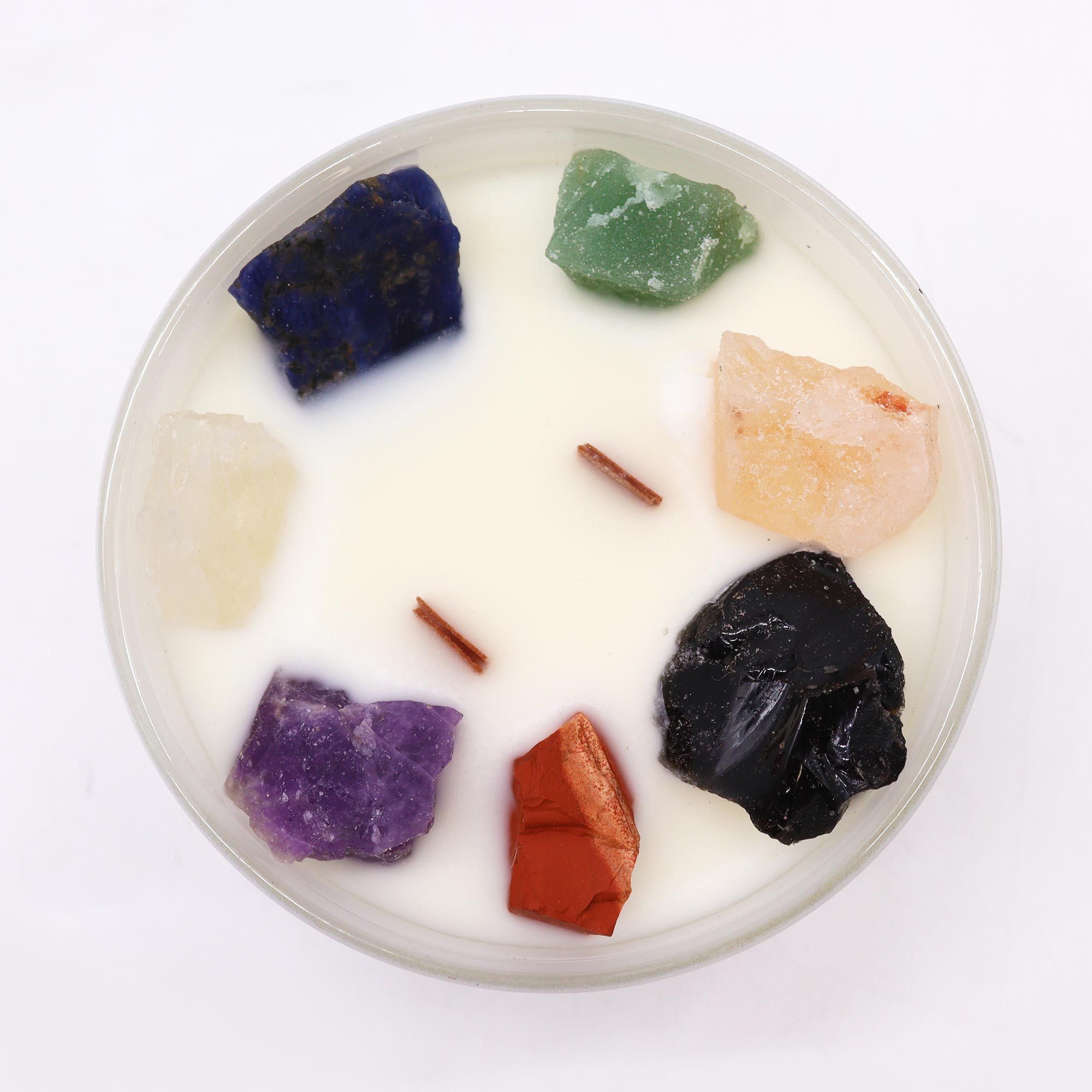 Bali-Homedecor Kerzenständer Große Chakra-Kristallkerze – Sieben günstig online kaufen