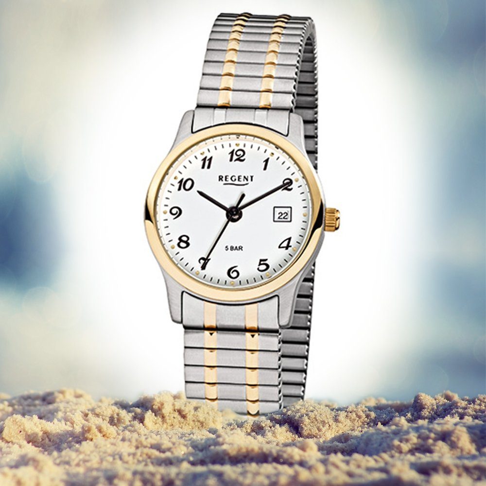 Regent 27mm), silber Regent Armbanduhr Damen Edelstahl Herren (ca. klein rund, gold, goldarmband Herren-Armbanduhr Damen, Quarzuhr