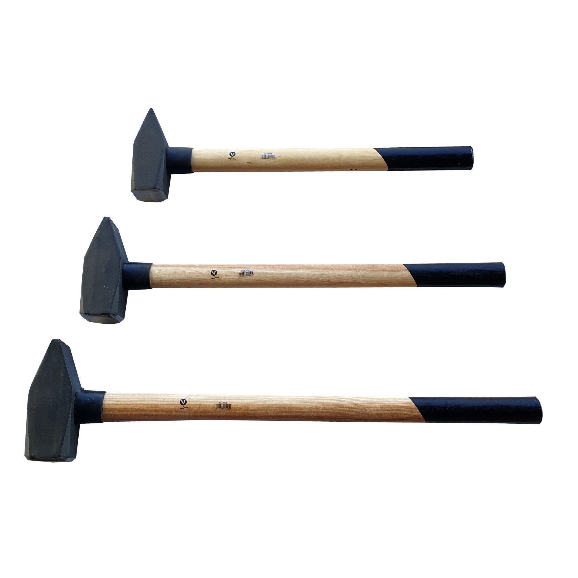 VaGo-Tools Hammer Schlosserhammer Werkstatthammer 3/4/5kg Set 3 tlg