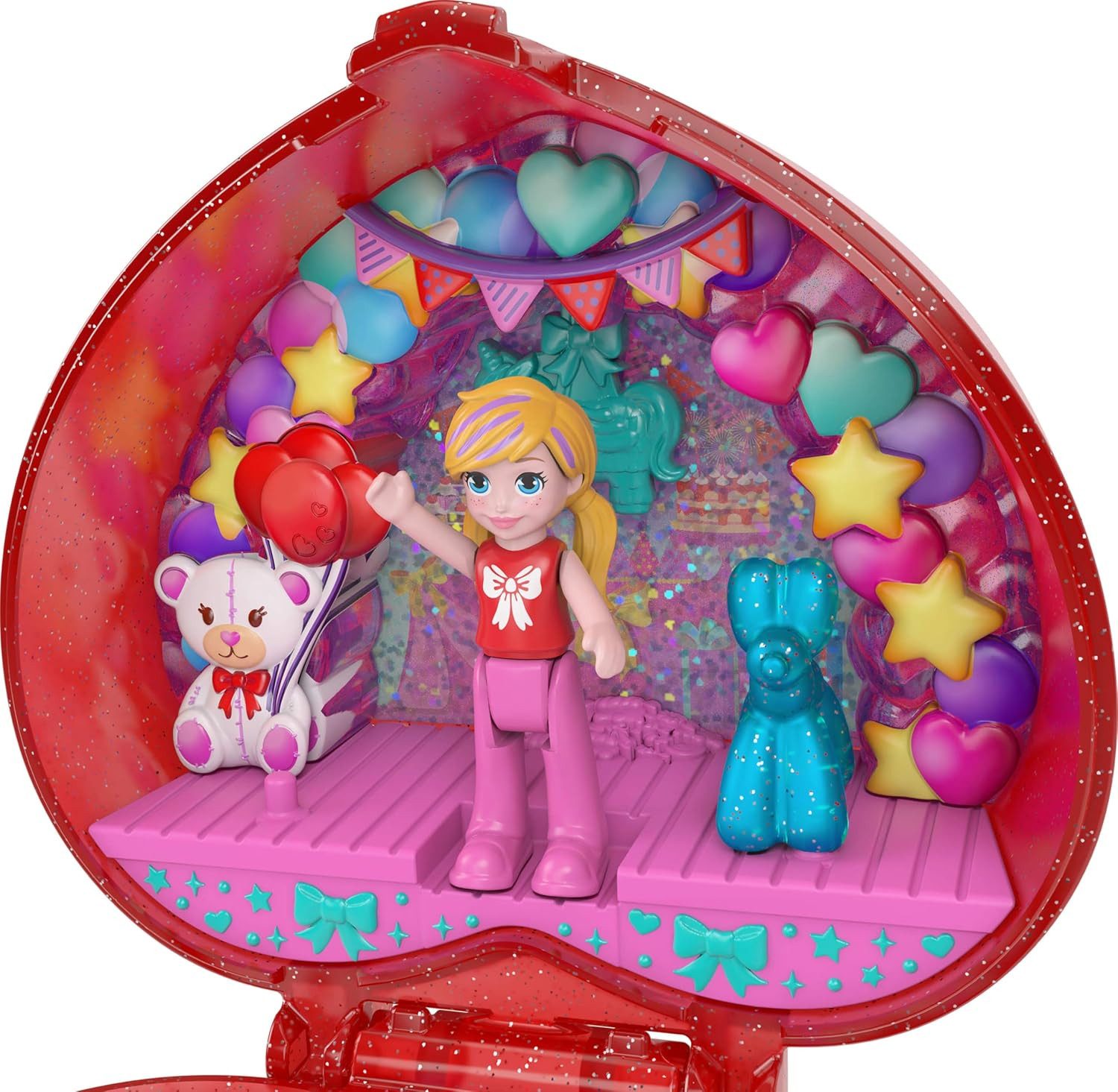 Mattel® Minipuppe Mattel Polly Pocket Schatullen-Spielset Schmuckkästchen Puppe 4+ JGK21 – Bild 2 von 5