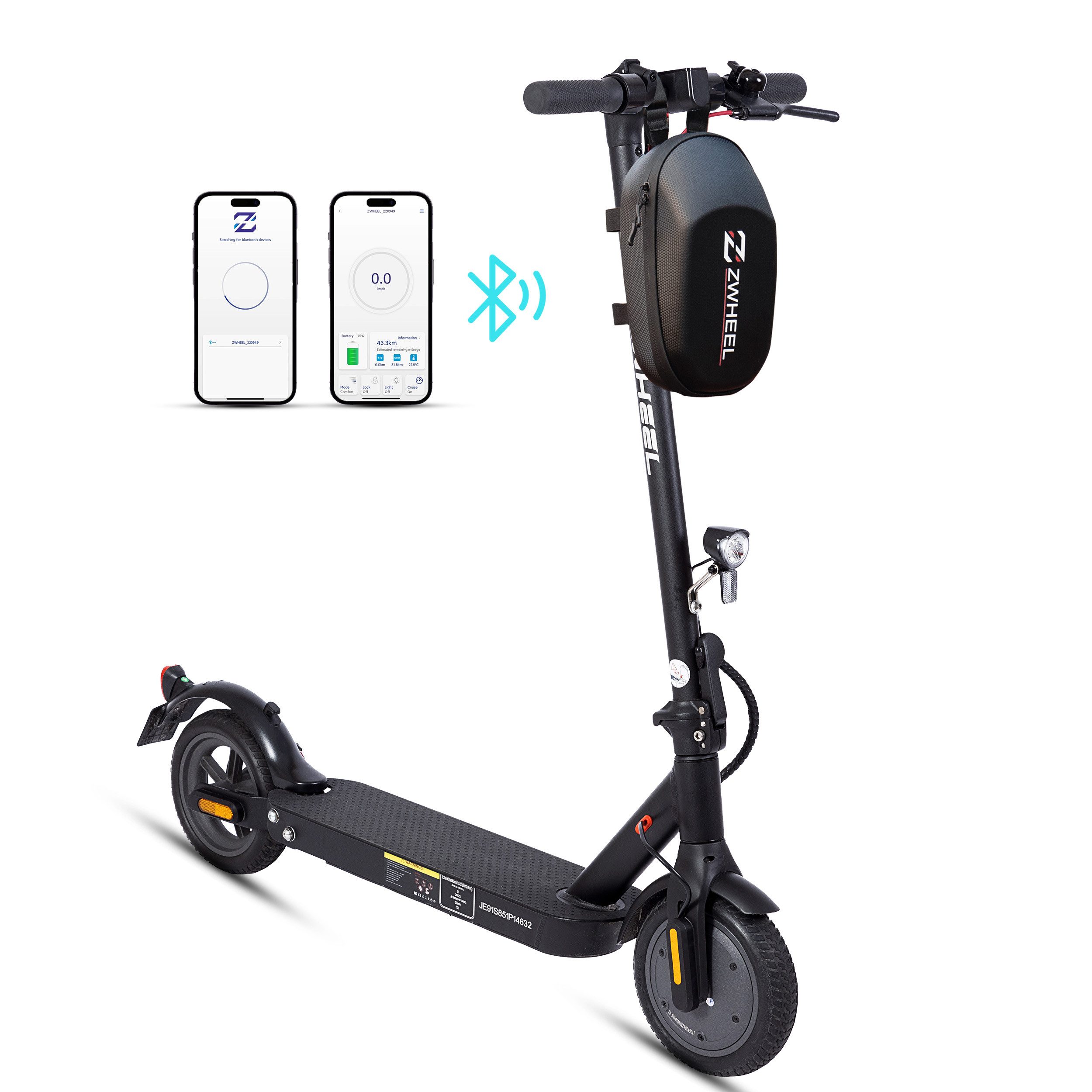 E-Scooter 8,5"ABE, APP 20 km/h 350W ElektroScooter