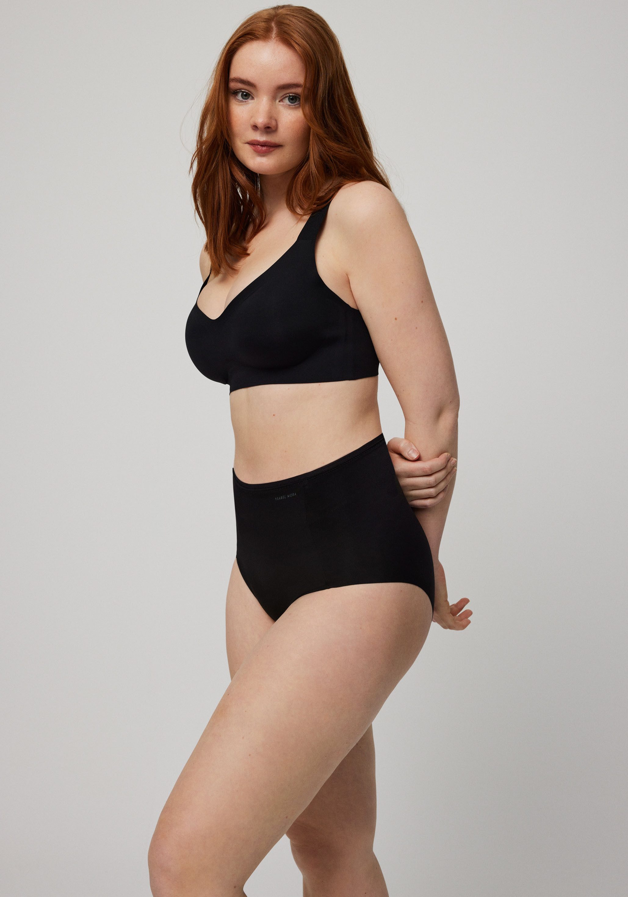 YSABEL MORA Shapingslip aus verstärktem Material und mit bedeckter, hochgeschnittener Passform – Bild 3 von 5