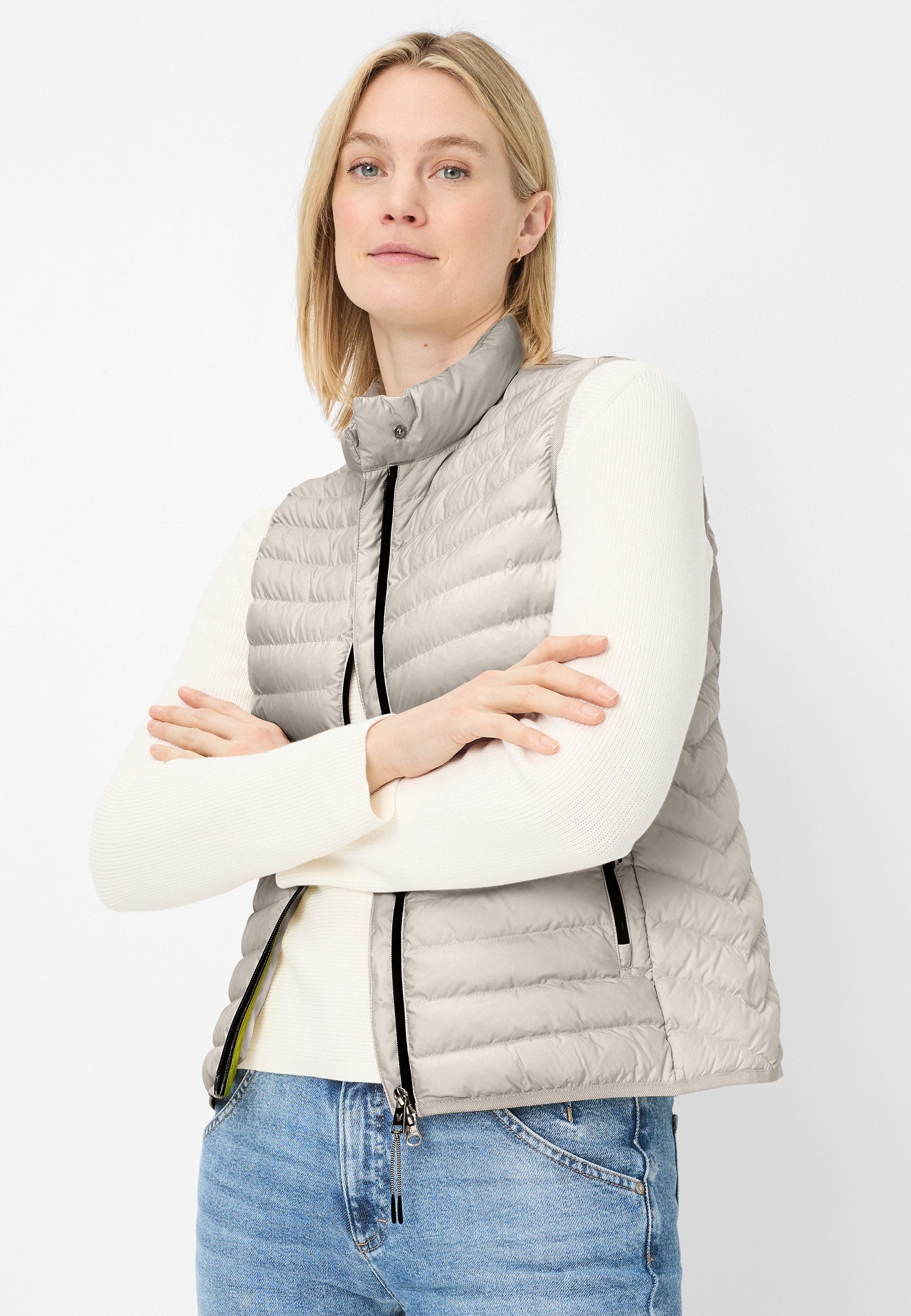 Fuchs Schmitt Steppweste Stehkragen, Regular Fit, Reißverschlusstaschen