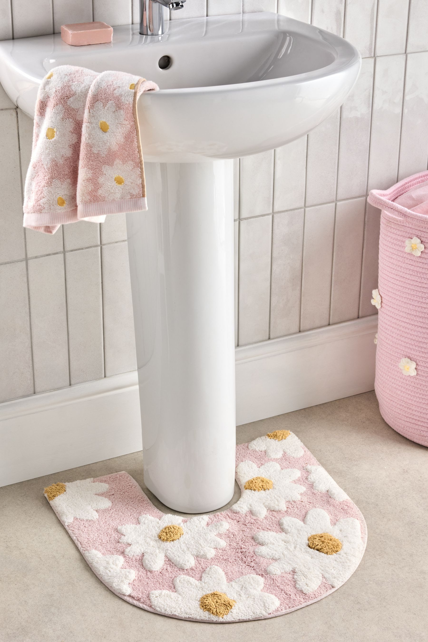 Next Badematte Daisy Toilettenvorleger aus 100 % Baumwolle, Höhe 50 mm, Baumwolle – Bild 4 von 4