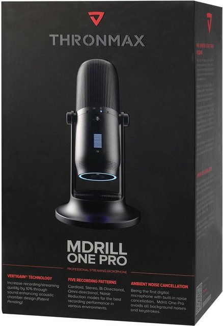 voelkner selection Mikrofon »Thronmax M2P B Stand USB Studiomikrofon Übertragungsart (Details) Kabelgebunden Standfuß, inkl. Kabe«  - Onlineshop OTTO