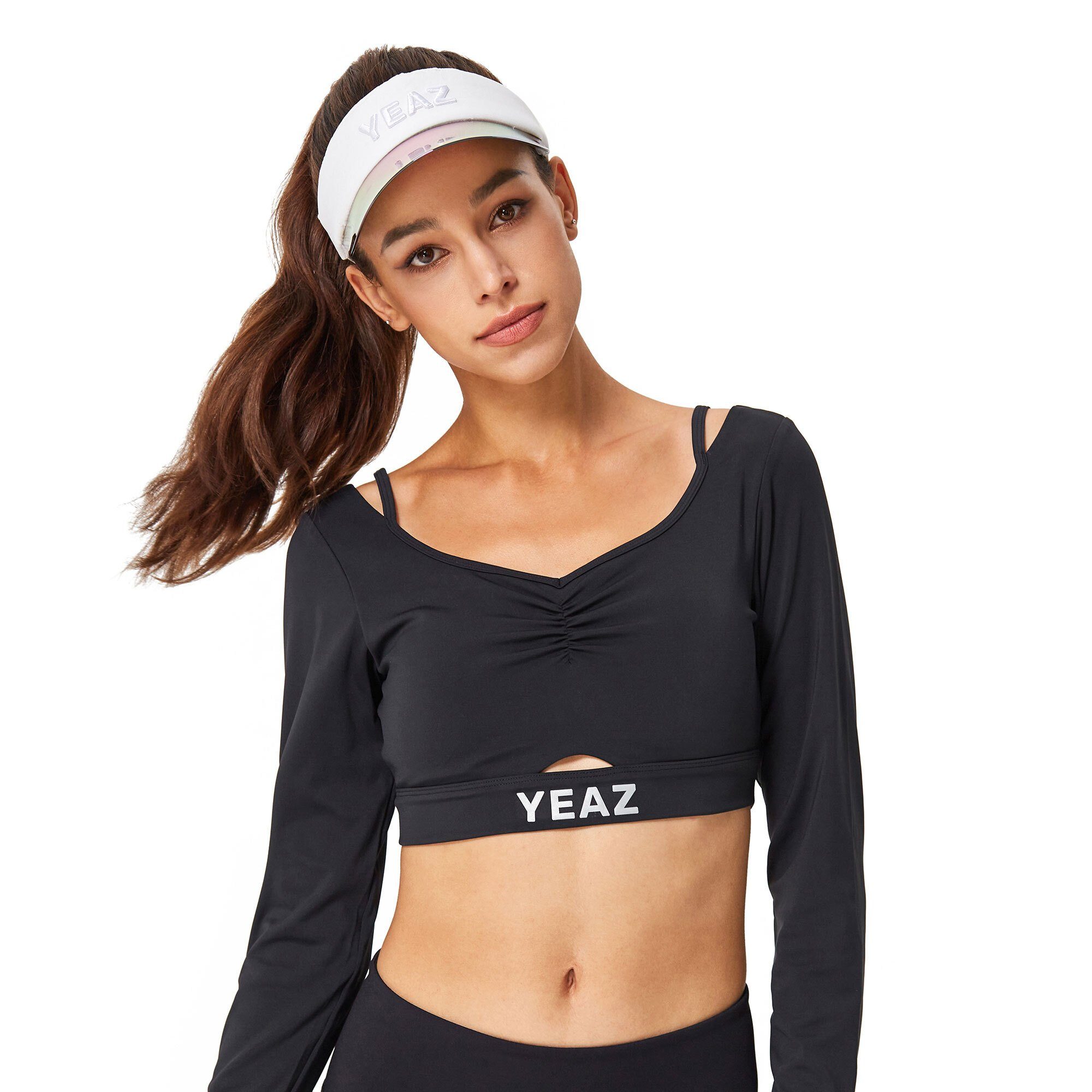 YEAZ Yogatop HORIZON Long Shirt (1-tlg) Perfekt für leichte, mittlere und starke Aktivitäten