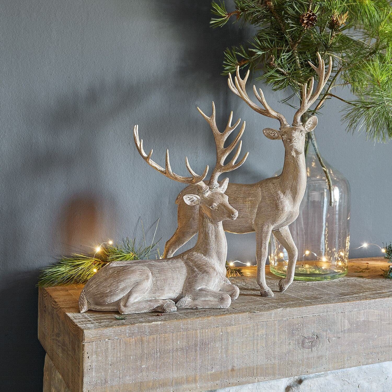 Mirabeau Dekofigur Hirsch 2er Set Barima günstig online kaufen