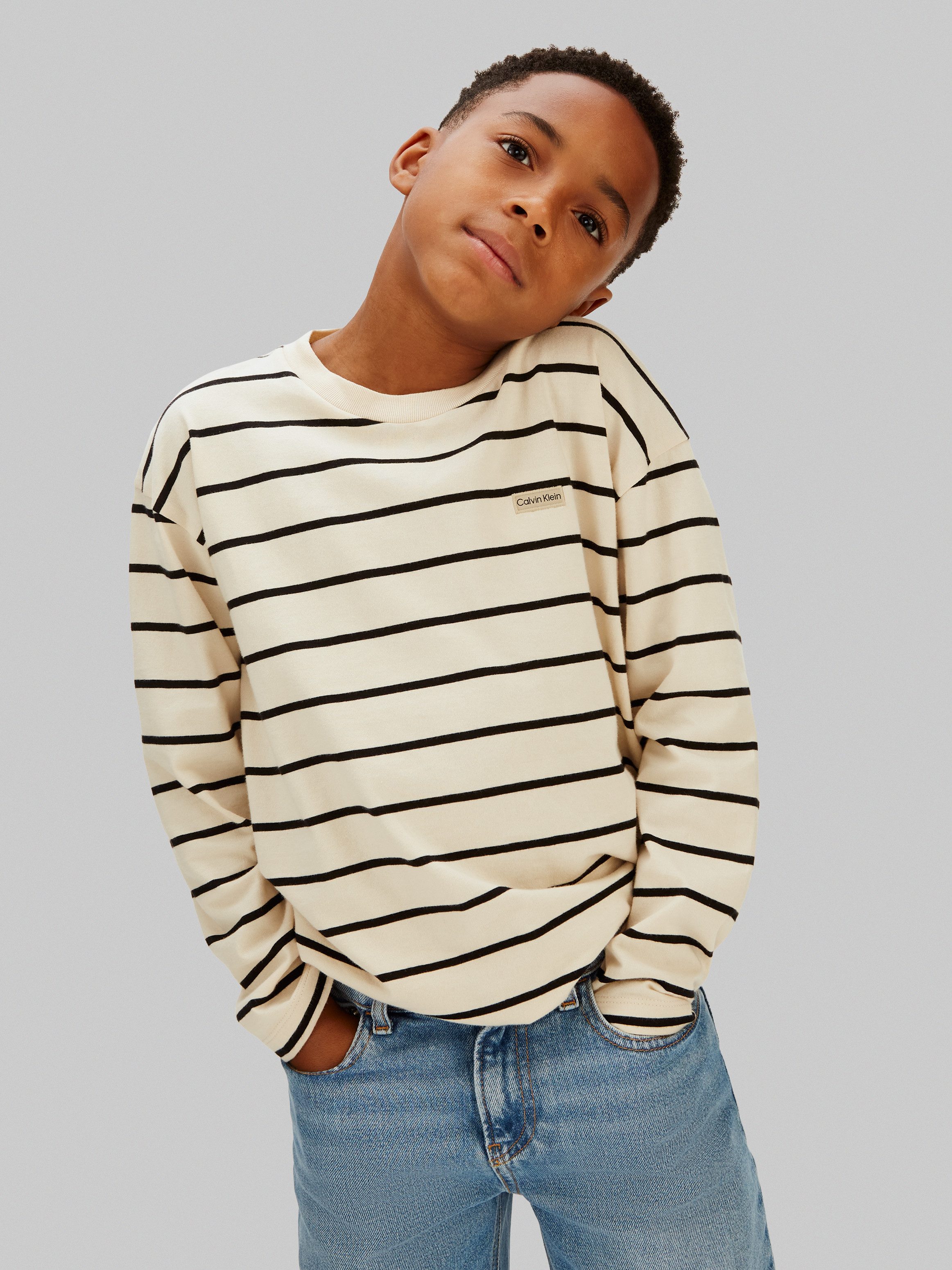 Calvin Klein Jeans Langarmshirt Regular fit, für Kinder bis 16 Jahre