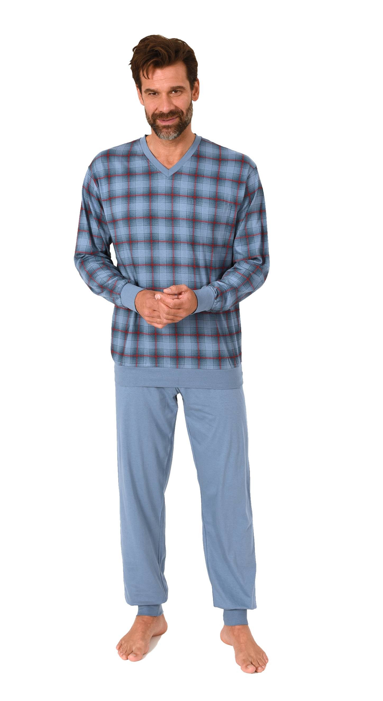 Normann Pyjama Normann Herren Langarm Schlafanzug günstig online kaufen