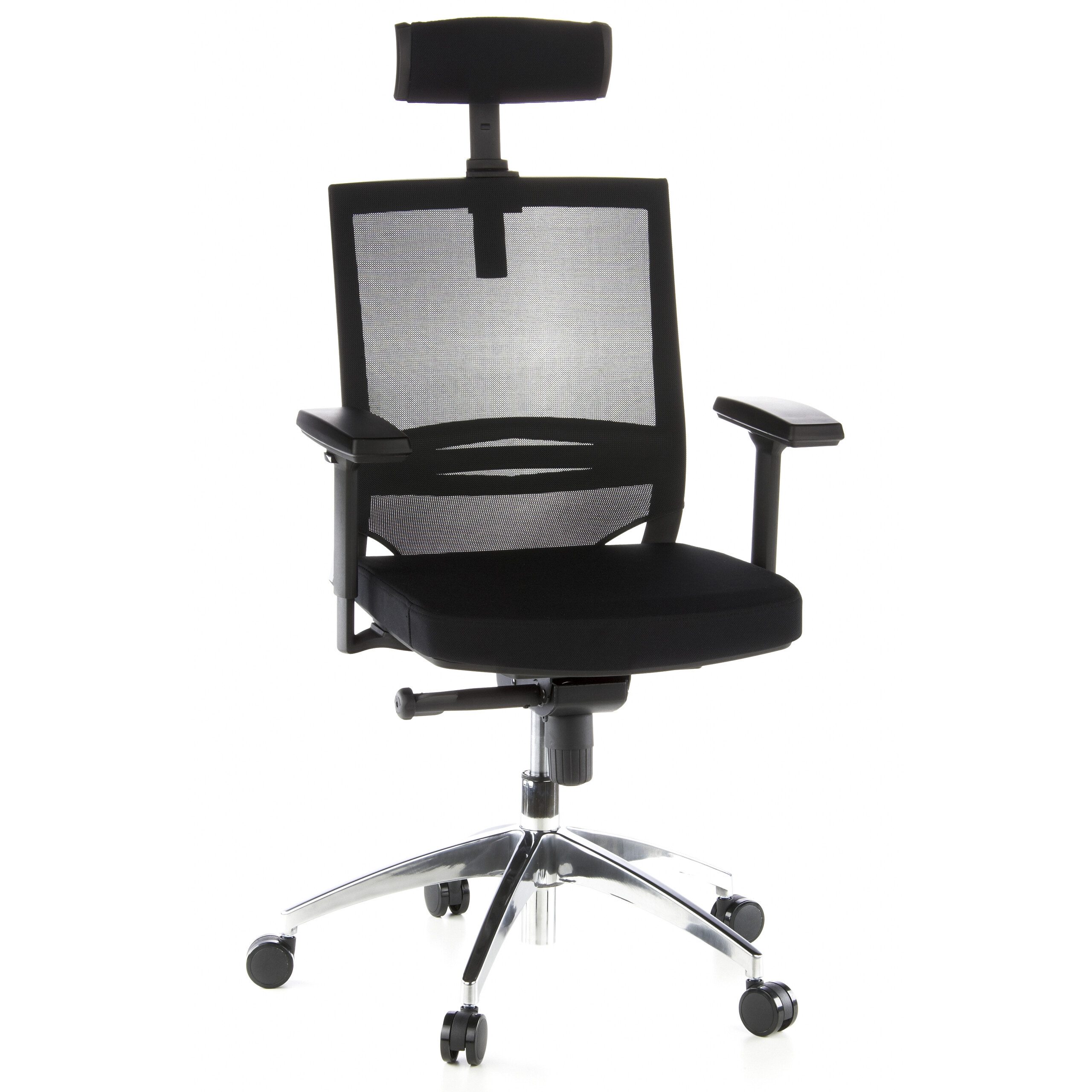 hjh OFFICE Drehstuhl Profi Bürostuhl PORTO MAX Stoff / Netzstoff (1 St), Ergonomischer Chefsessel, Schreibtischstuhl höhenverstellbar