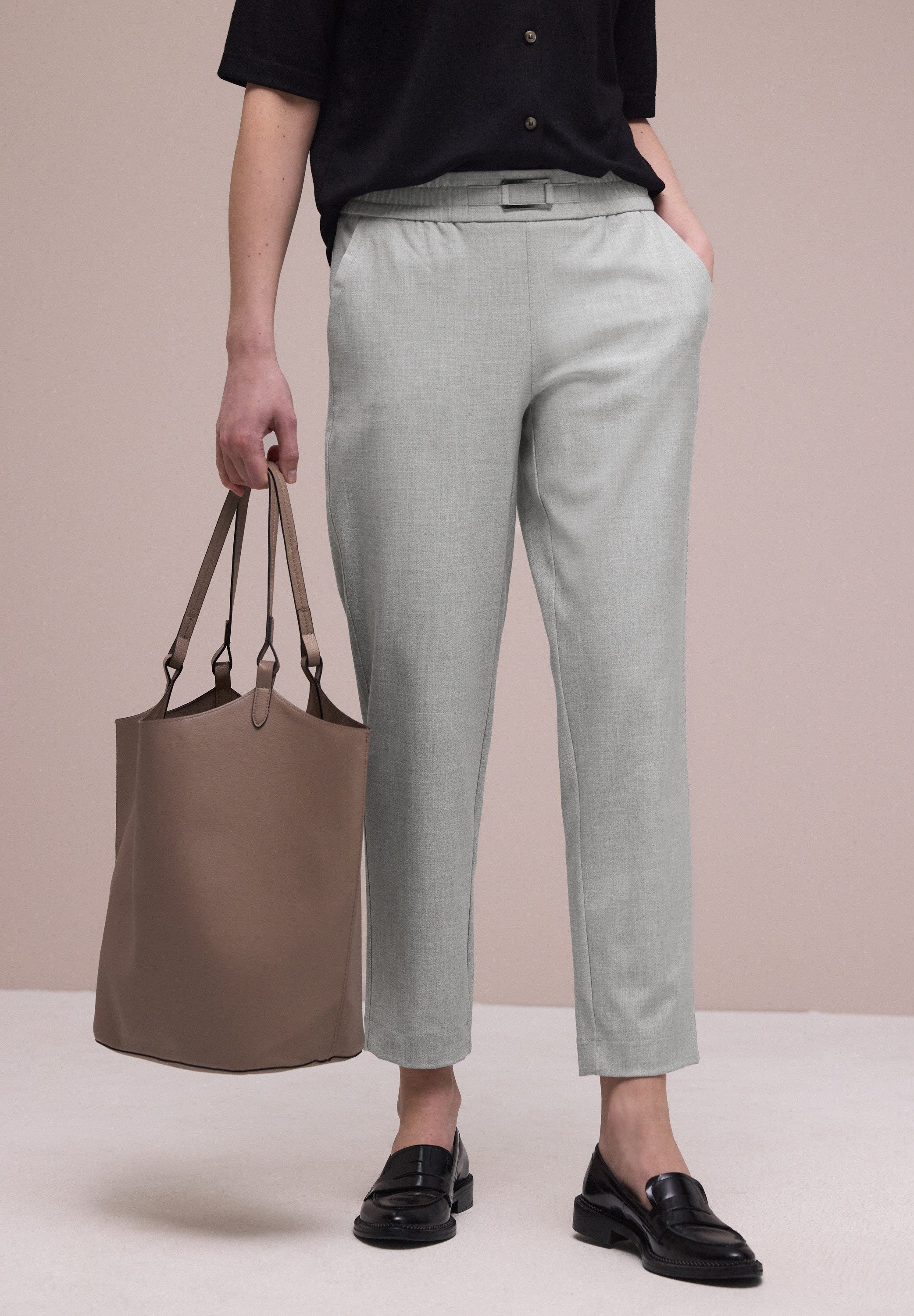 STREET ONE Stoffhose Style Bonny mit Schnalle