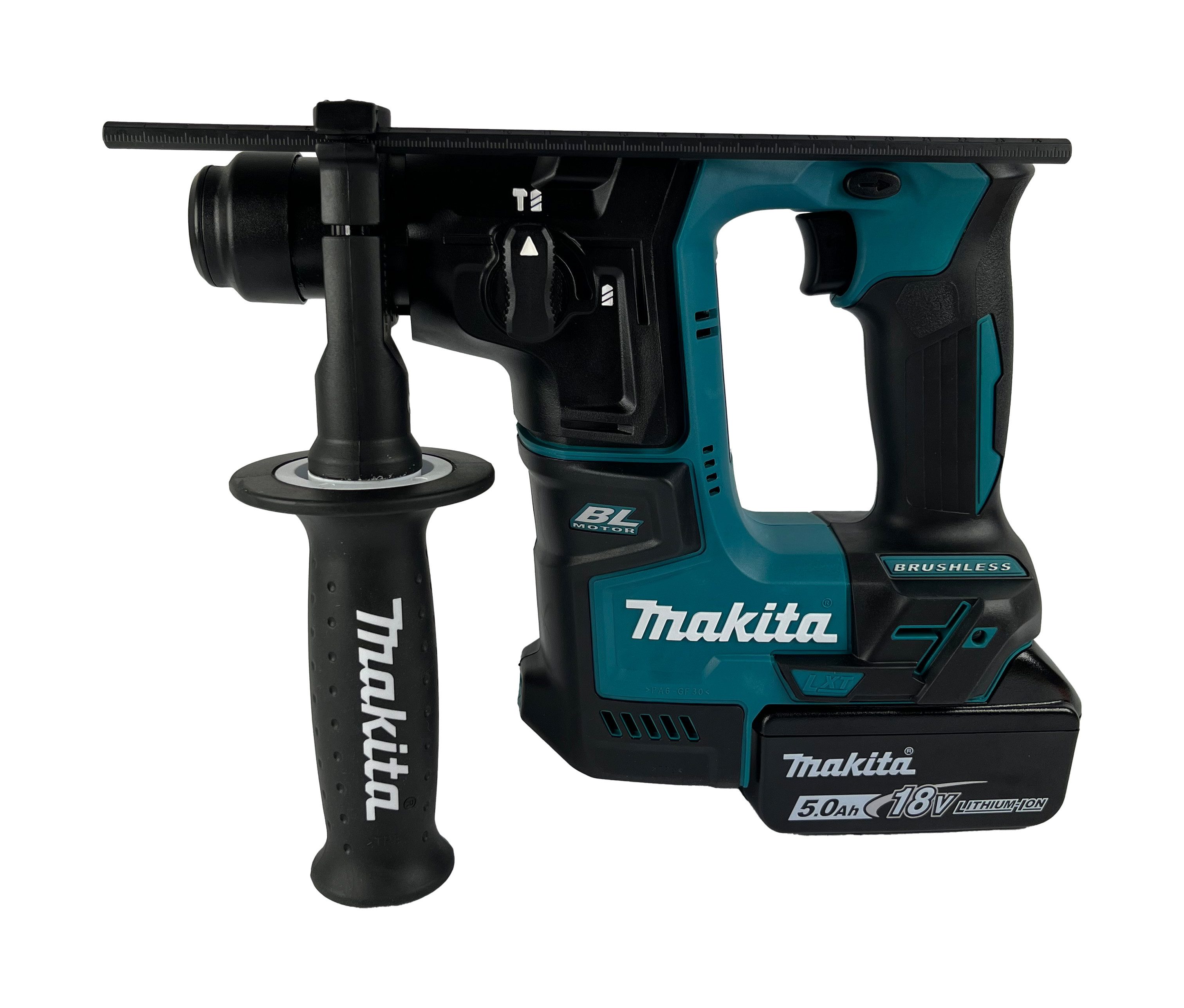 Makita Akku-Bohrhammer DHR171, mit Akku 5 Ah und Ladegerät im Makpac Gr. 3