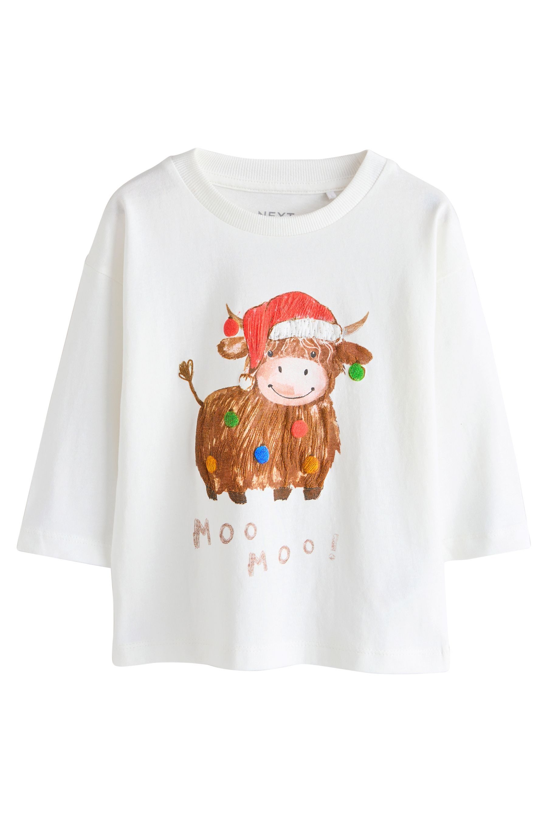 Next Langarmshirt Weihnachtliches, langärmeliges T-Shirt (1-tlg)