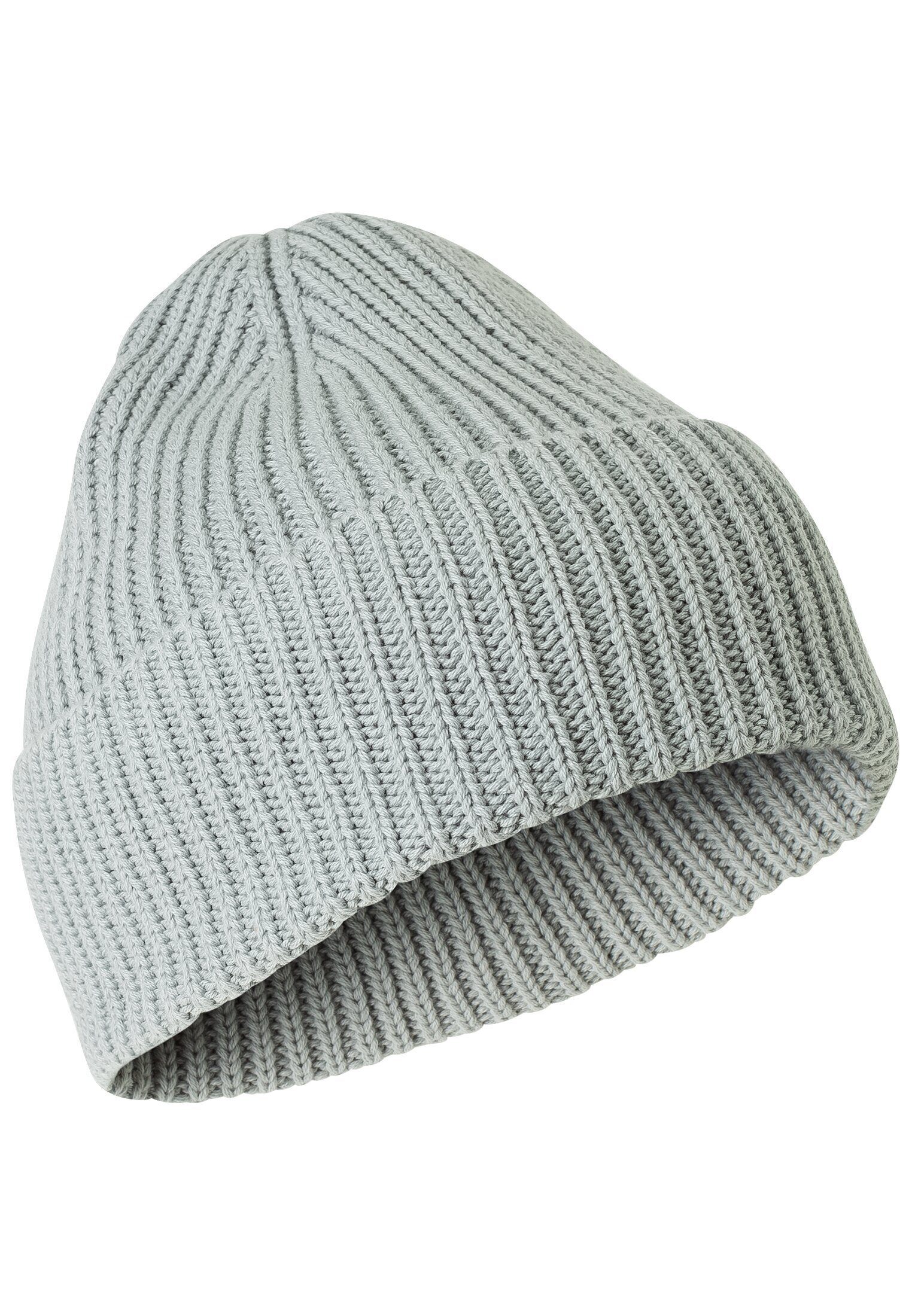 camel active Beanie aus reiner Baumwolle Grün Grau