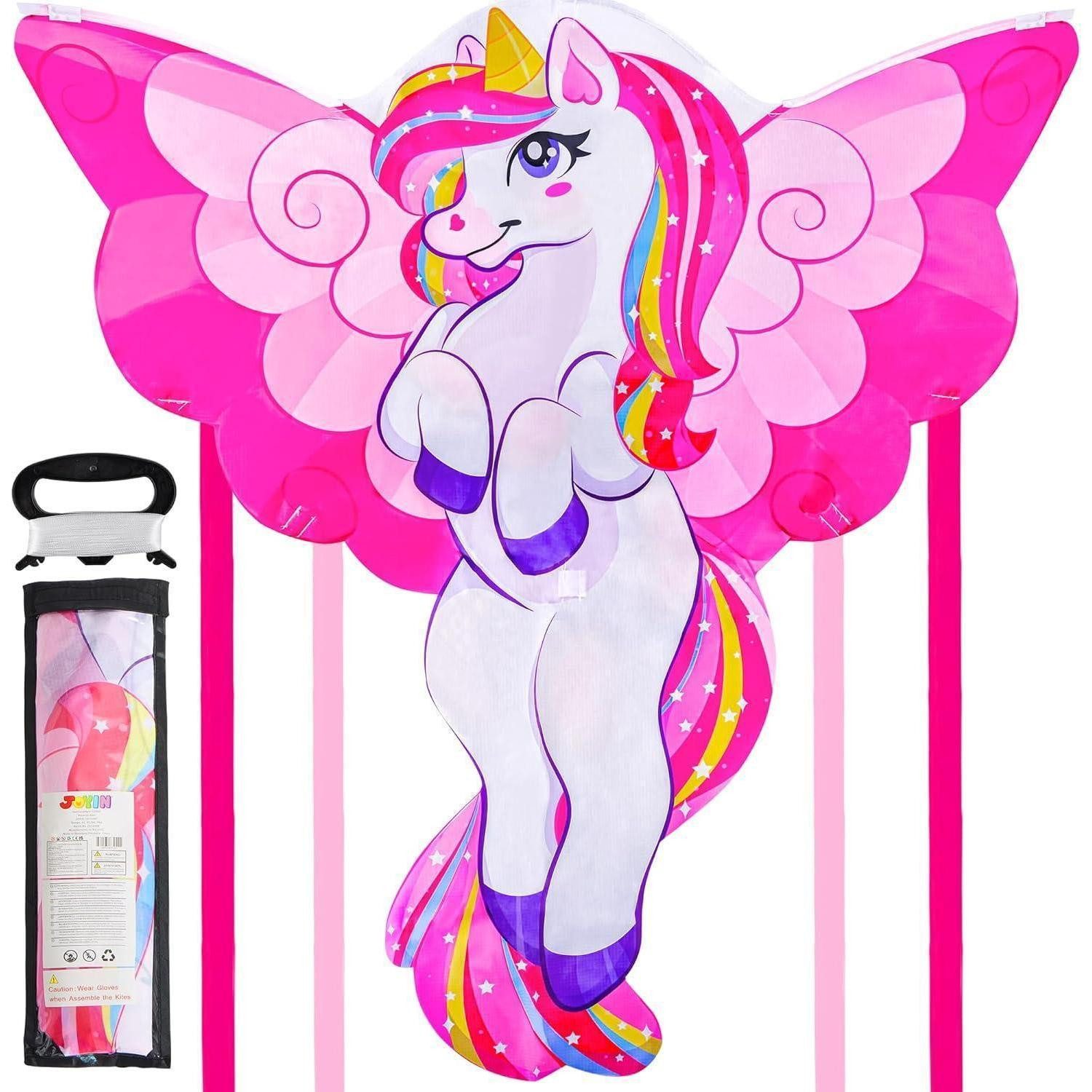 LuxusKollektion Flug-Drache Einhorn Drachen für Kinder und Erwachsene, großer Stranddrachen