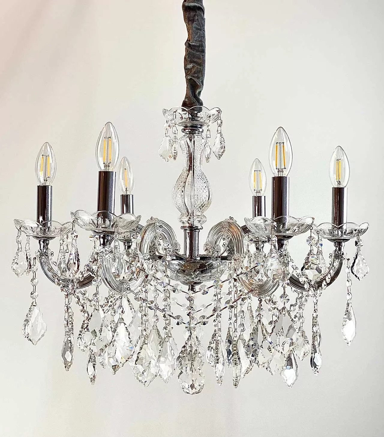 PGA-Lights Kronleuchter Kristall Kronleuchter Gold Ø60cm günstig online kaufen