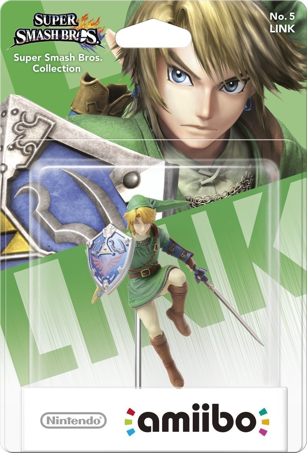 Nintendo Sammelfigur amiibo Link No. 5 Smash Bros Collection Legend of Zelda (amiibo Figur, 1 St., digitale Inhalte), NFC Funktion