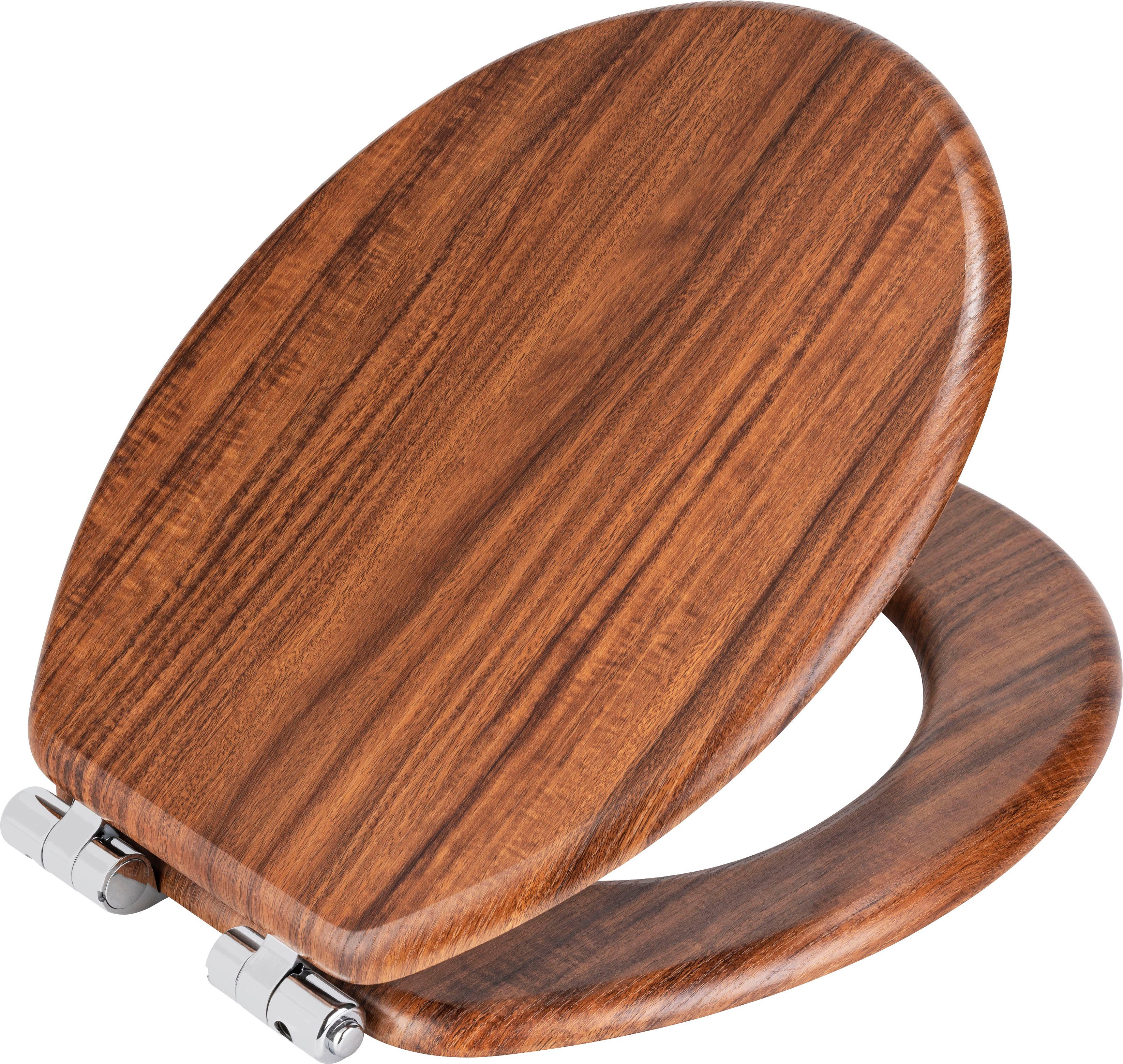 WENKO WC-Sitz Chestnut, braun, aus FSC® günstig online kaufen