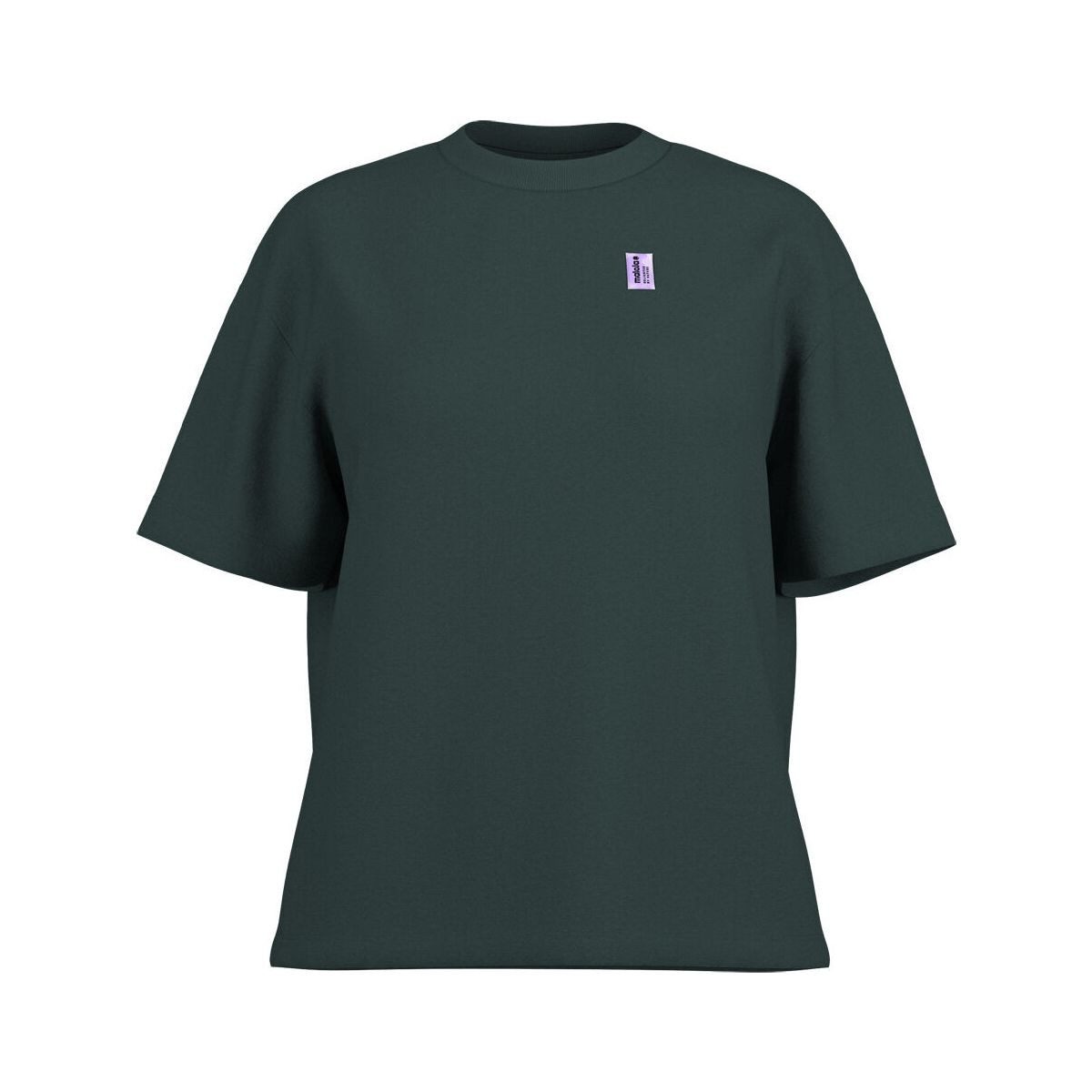 Maloja Kurzarmshirt TasmanM. T-Shirt aus Bio-Baumwolle mit hohem Rippenkragen und gerastertem
