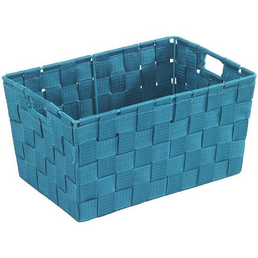 WENKO Aufbewahrungskorb, moderne Aufbewahrungsbox für Bad, Gäste-WC und