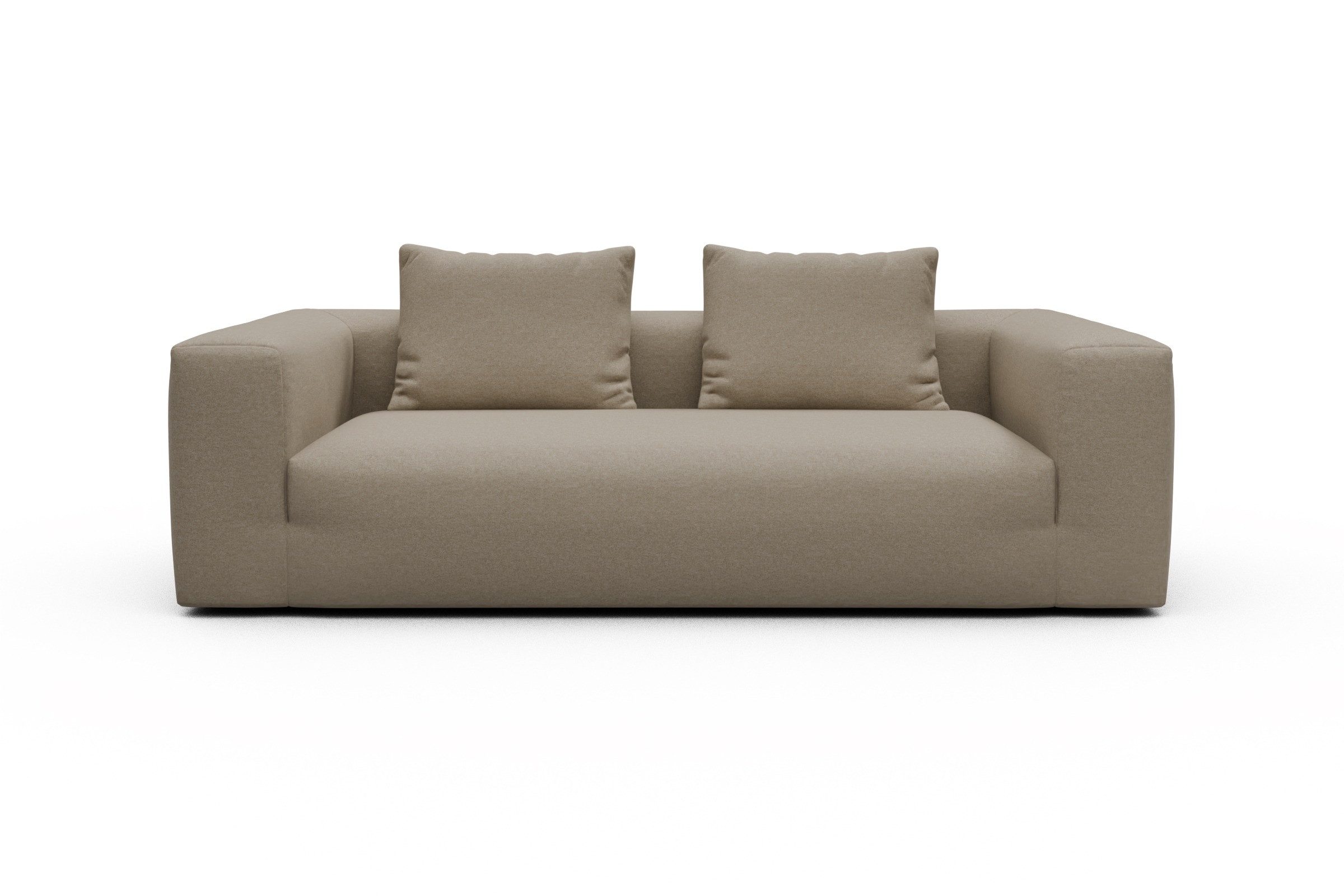 moebelfaktor Sofa Fred 3-Sitzer, Modular, tief, komfortabel, breite Armlehnen