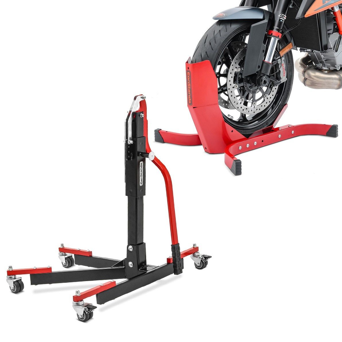 Motorradheber Set Zentralständer + Motorradwippe S15
