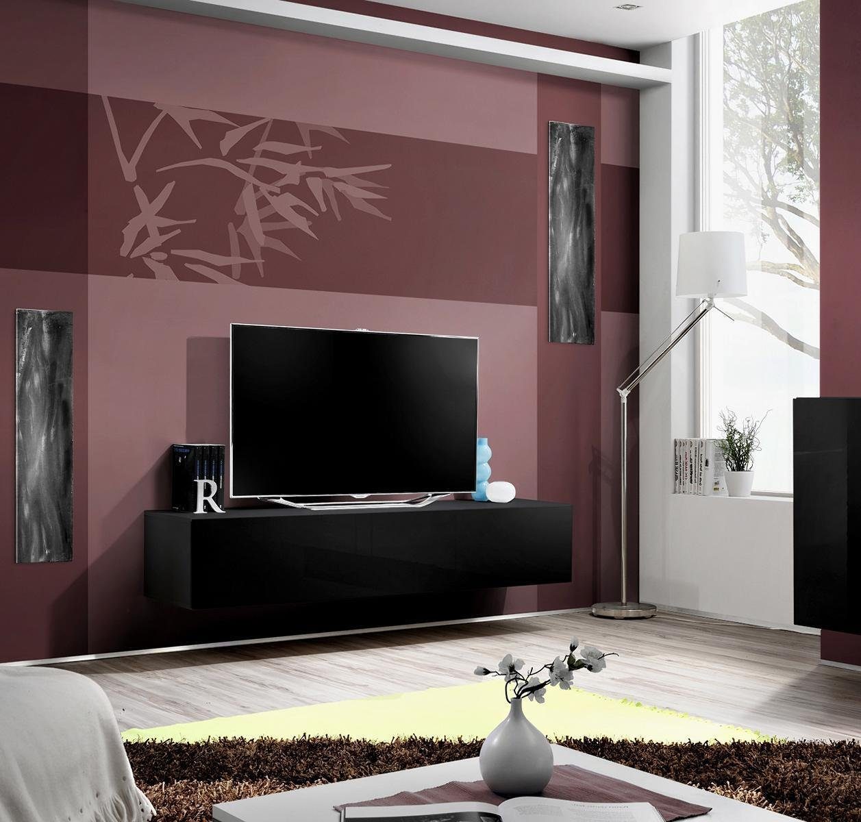 JVmoebel TV-Wand Modern Wohnzimmermöbel TV-Ständer Holz Luxus Lowboard Möbel, Made in Europa