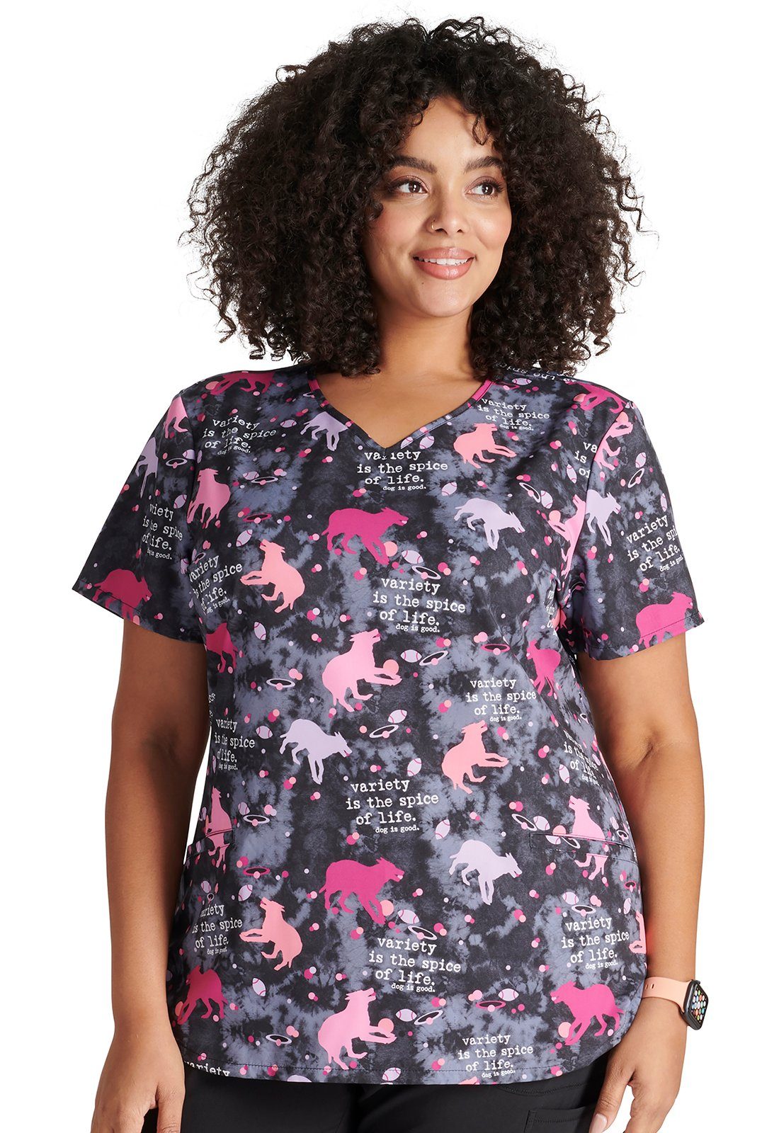 Cherokee Funktionsbluse Bunt bedruckter Damen Kasack "Spice of Life" Kasack mit Motiv