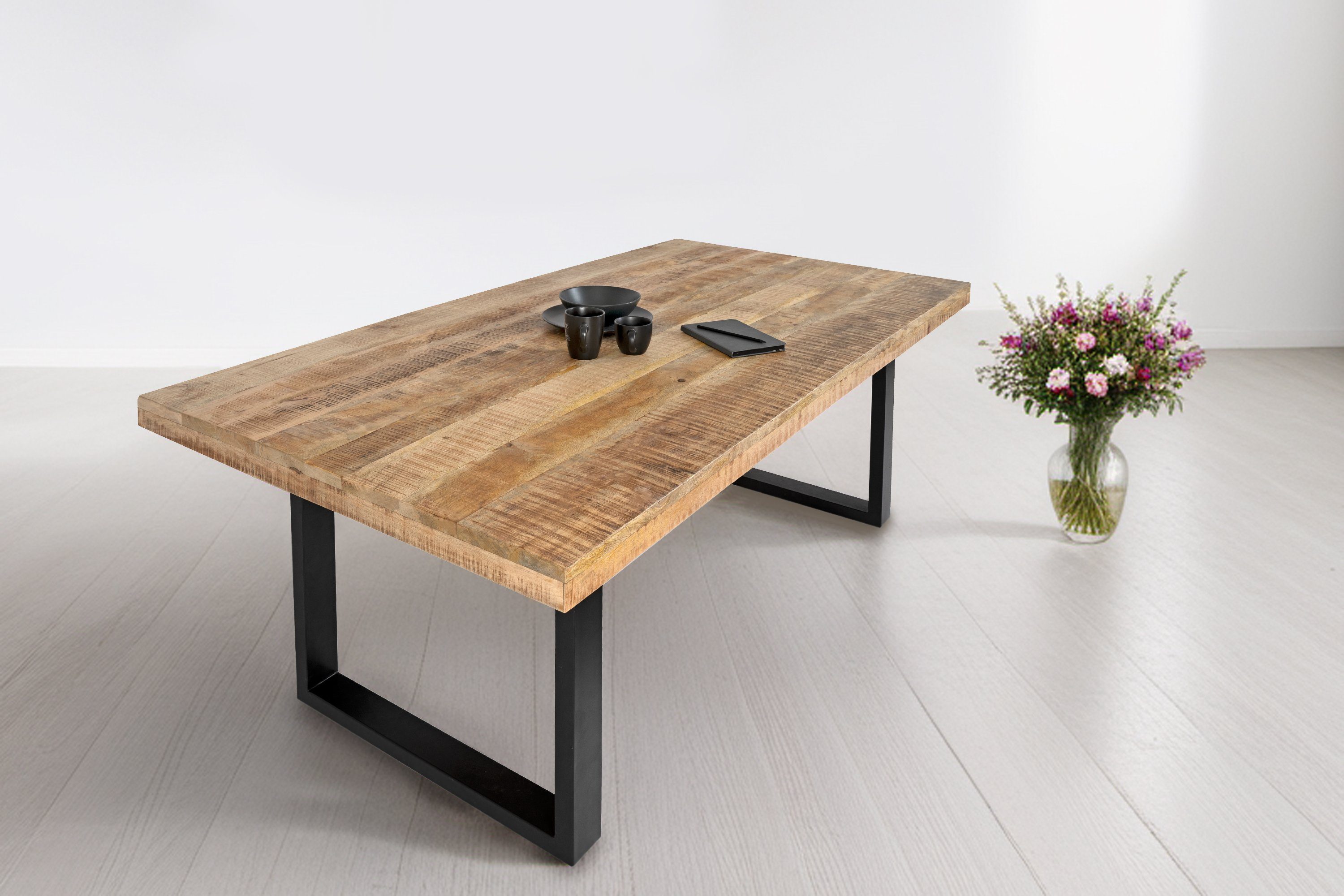 SAM® Esstisch Brasilia, Mangoholz, gerade Kante, günstig online kaufen