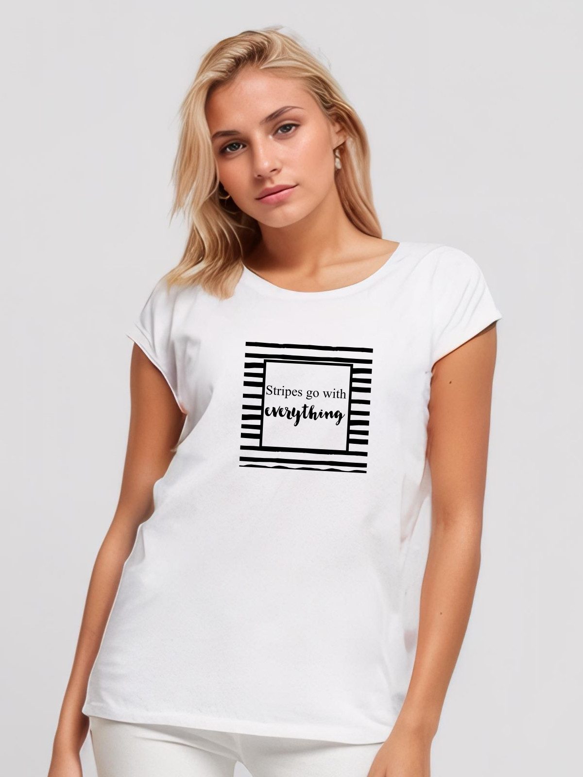 Be Famous Print-Shirt Classic Roll Up STRIGO (1-tlg., keine)
