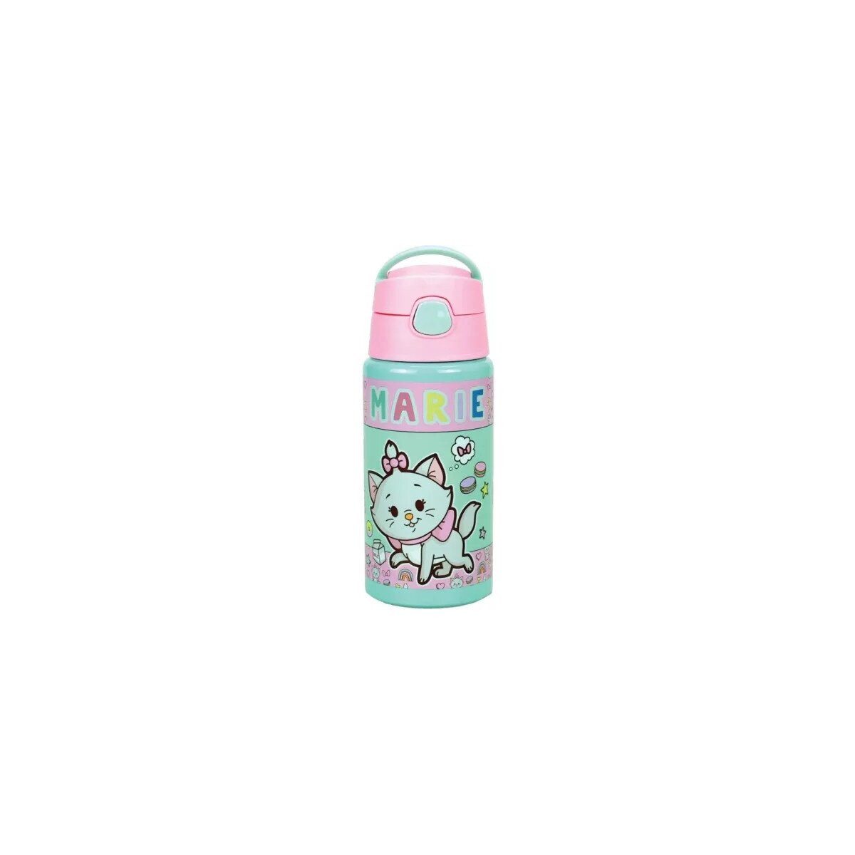 Disney Trinkflasche Disney Marie Little Lady Aluminiumflasche mit Haken 500 ml