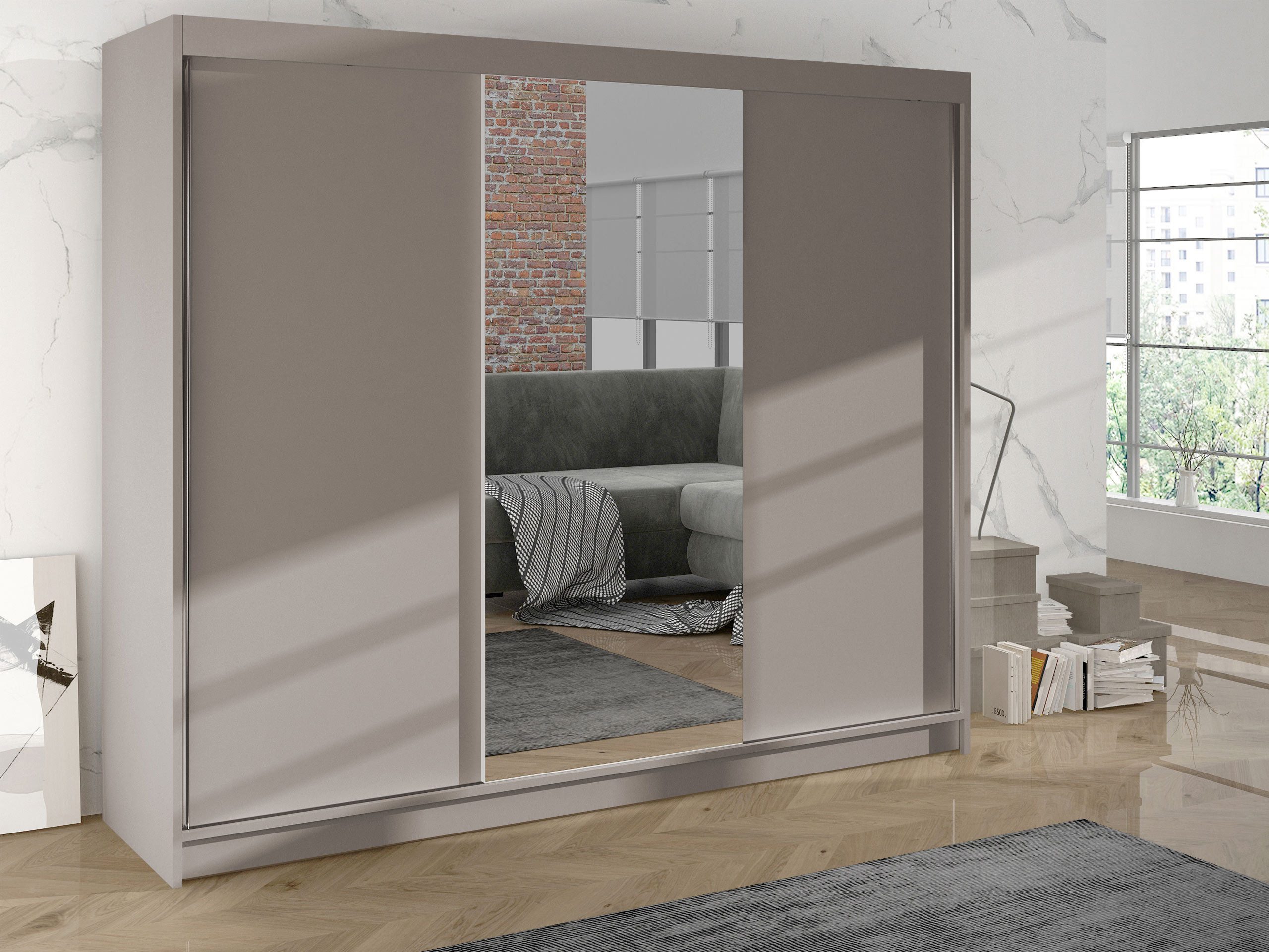 MIRJAN24 Kleiderschrank Derby I Schwebetürenschrank mit günstig online kaufen