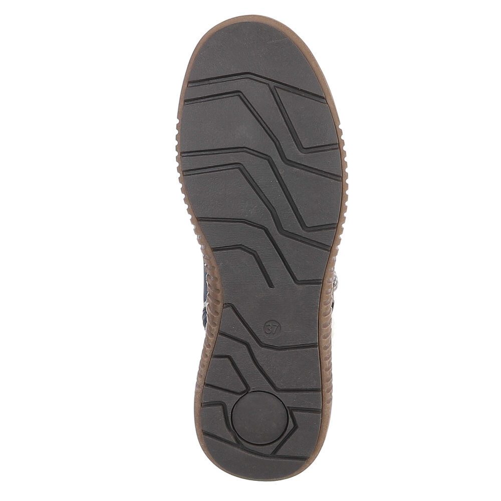 Ital-Design Damen Winterboots mit Futter und robuster Schnürung Snowboots (90827580) Flach Plateaustiefeletten in Beige