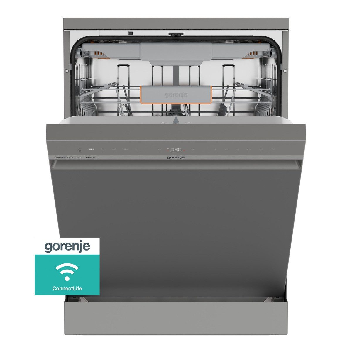 GORENJE Standgeschirrspüler GS673A96X, 9,4 l, 16 Maßgedecke, TotalDry - automatische Türöffnung