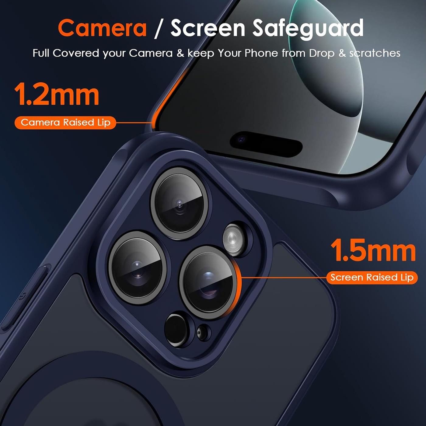 CoolGadget Handyhülle für Apple iPhone 15 Pro 6,1 Zoll, Kamera Schutz Hülle Silikon Hard Case Schutzhülle für Magsafe Zubehör