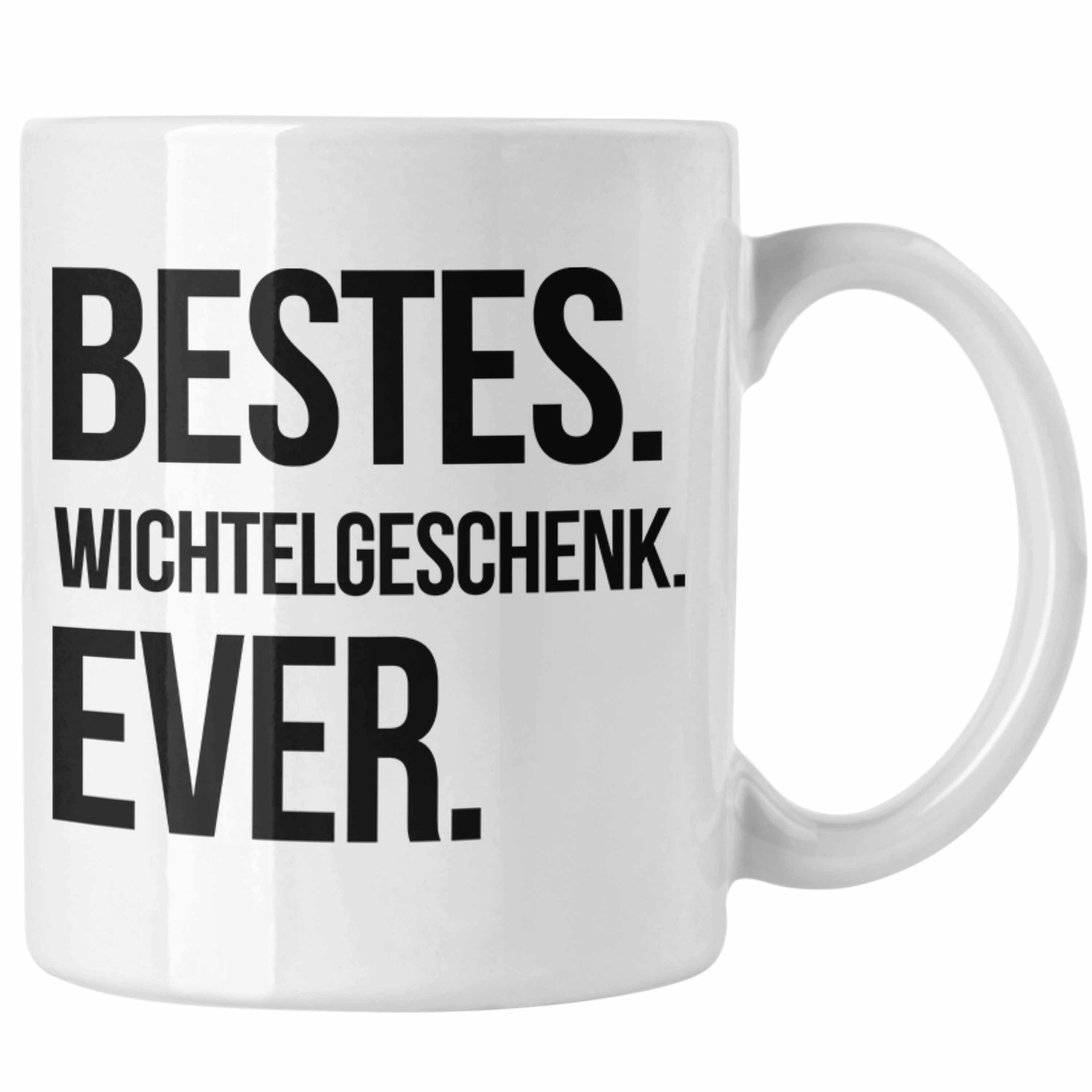 Trendation Tasse Wichtelgeschenk für Frauen Kollegen Geschenk Wichteln Weihnachten Best Weiss | Teetassen